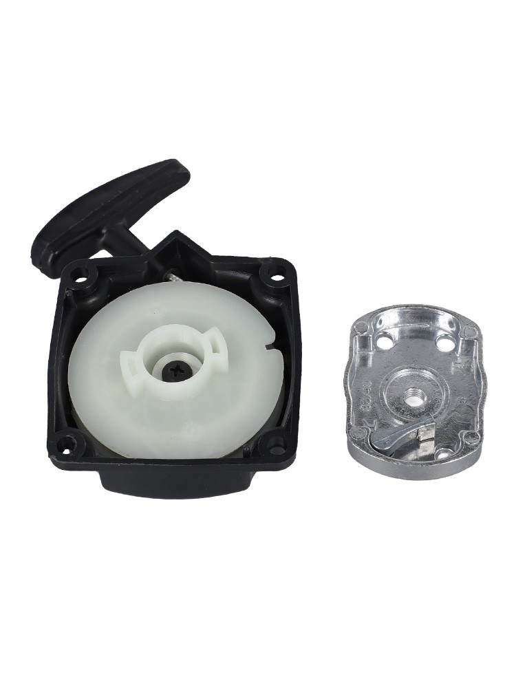 Recoil Starter Black And Silver For Brush Cutter Lawnmower Practical Sale