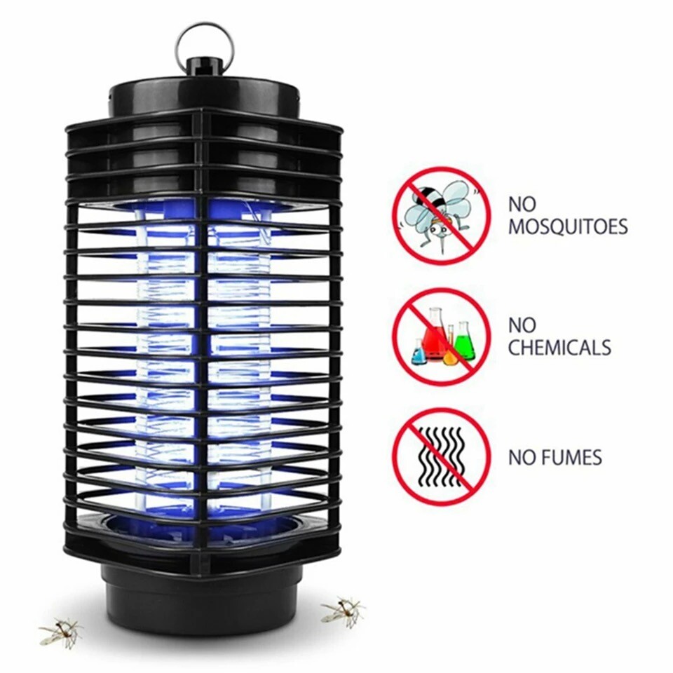 1/2PK Electric UV Mosquito Killer Lamp Outdoor/Indoor Fly Bug Insect Zapper Trap