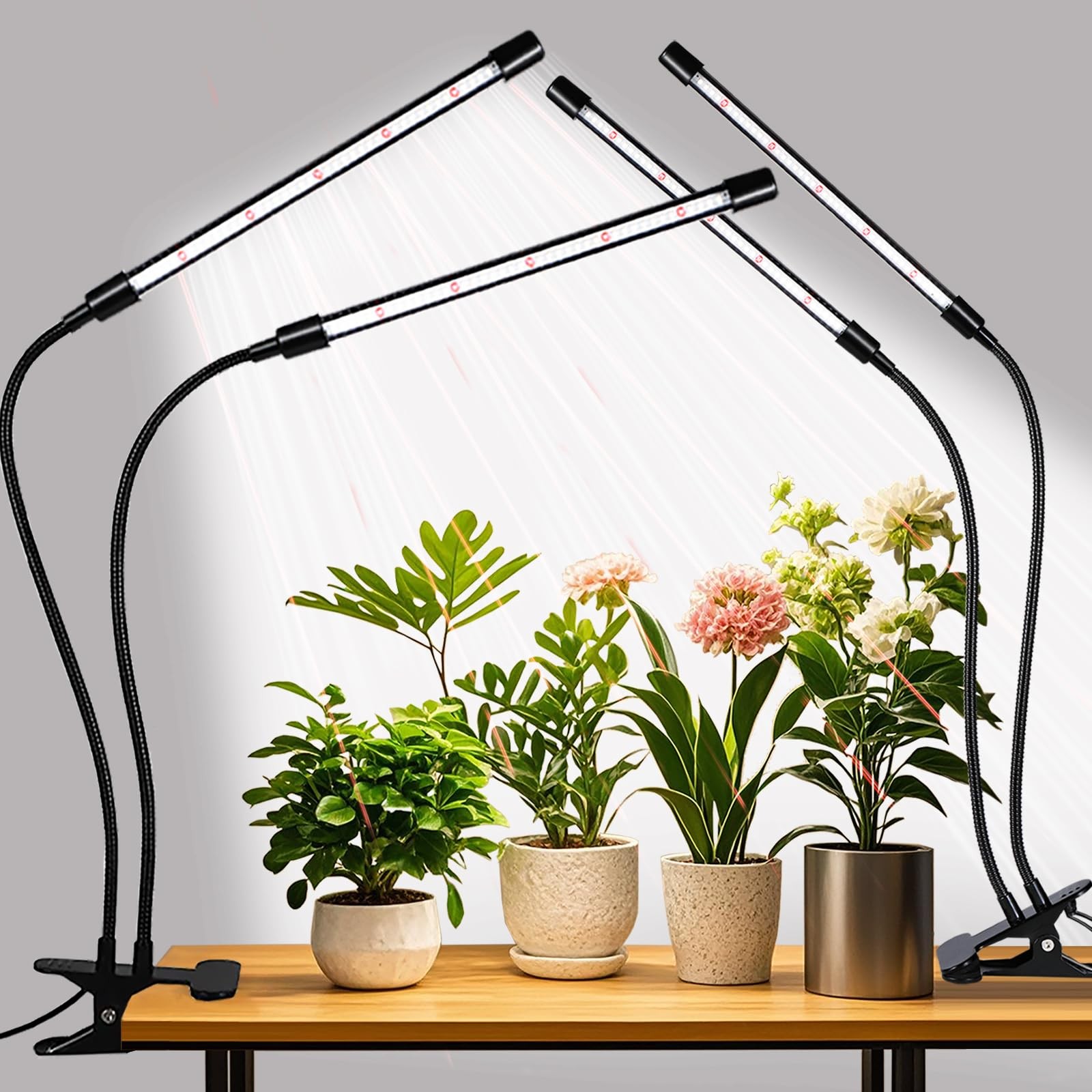 Grow Lights Upgrade 168 LEDs Clip Plant Lights for Indoor Plants, Full Spectr…