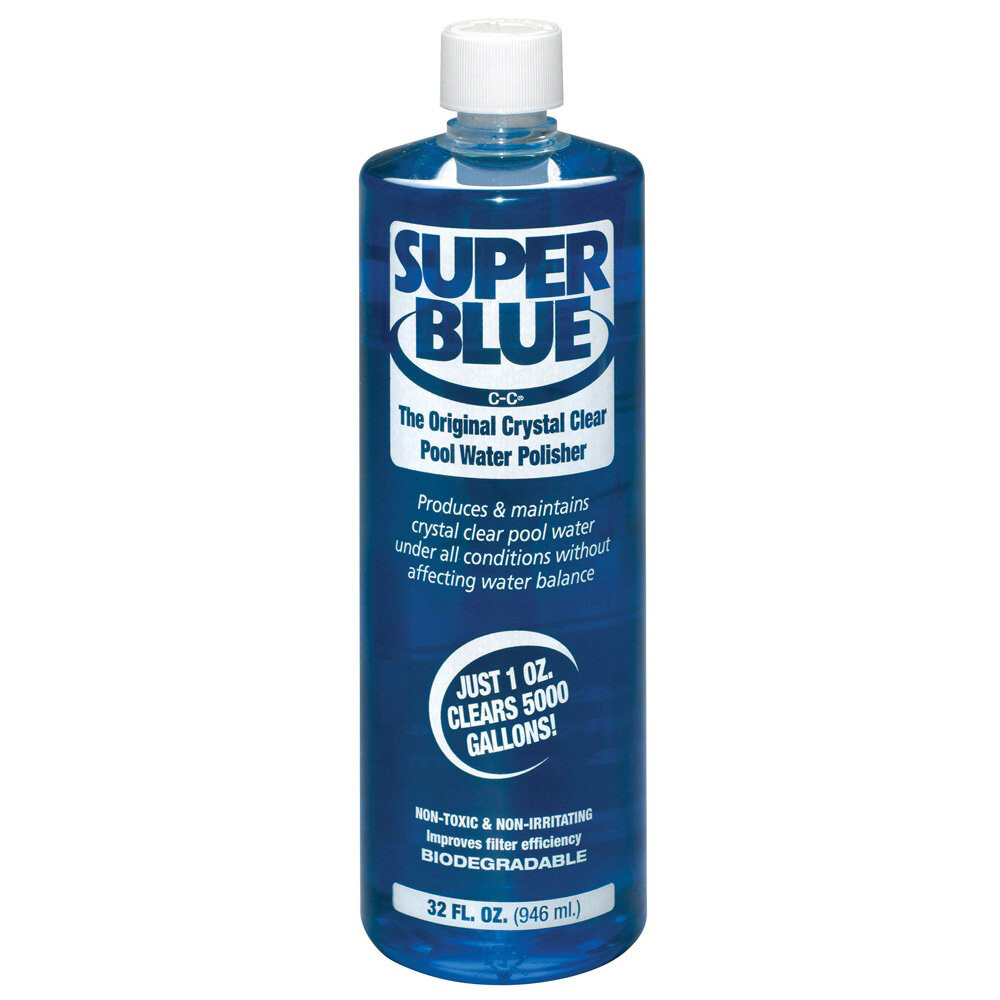 Robarb Super Blue clarifier 32oz The Original Crystal Clear Pool Water Polisher