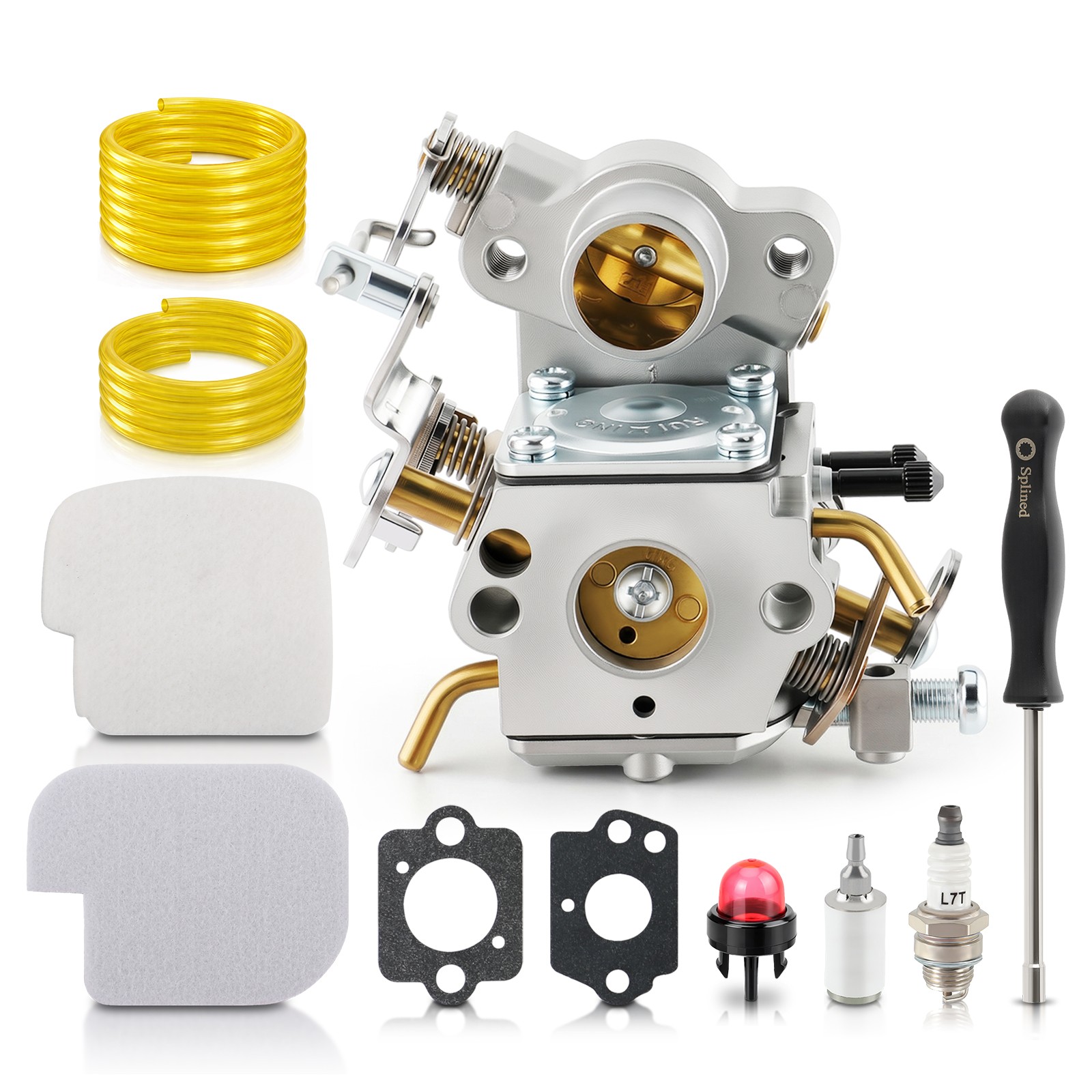 Carburetor Kit For Poulan P4018WM P4018WT P4018WTL 18″ Gas Chainsaw