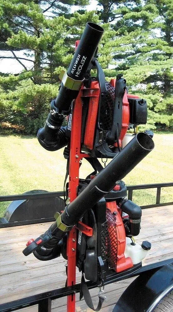 Jungle Jim’s Double Back Pack Blower Holder 2BH For Landscape Trailer New In Box