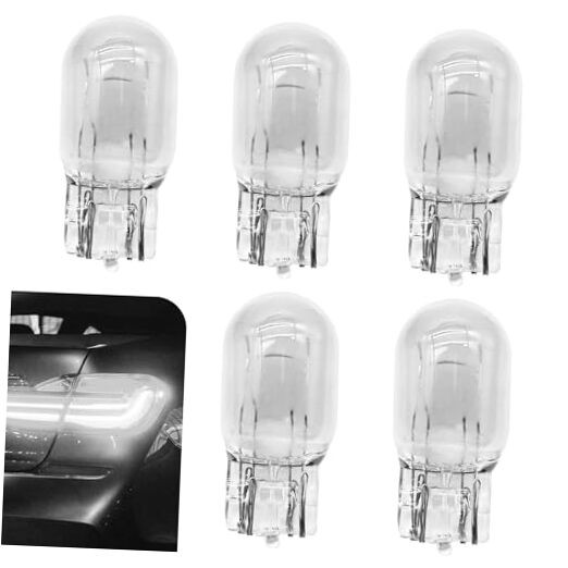 5PCS 7443 Bulb, Brake Light Bulb, 12V 21/5W Ultra-bright Turn Signal White