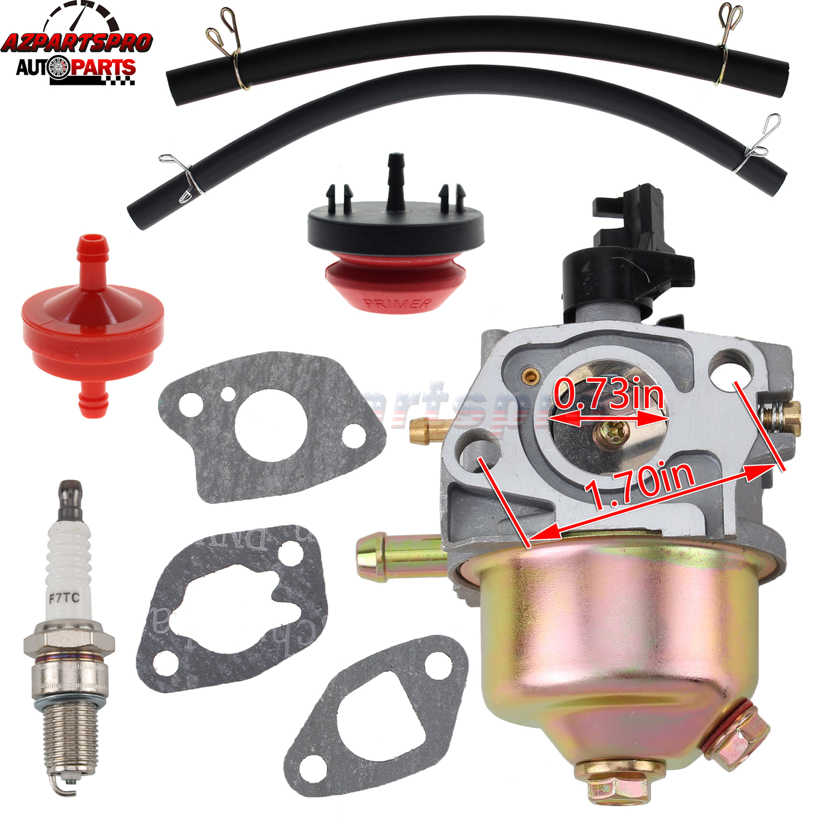 Carburetor for Powermate PFTT142 11 in. 150cc Gas Front Tine Tiller