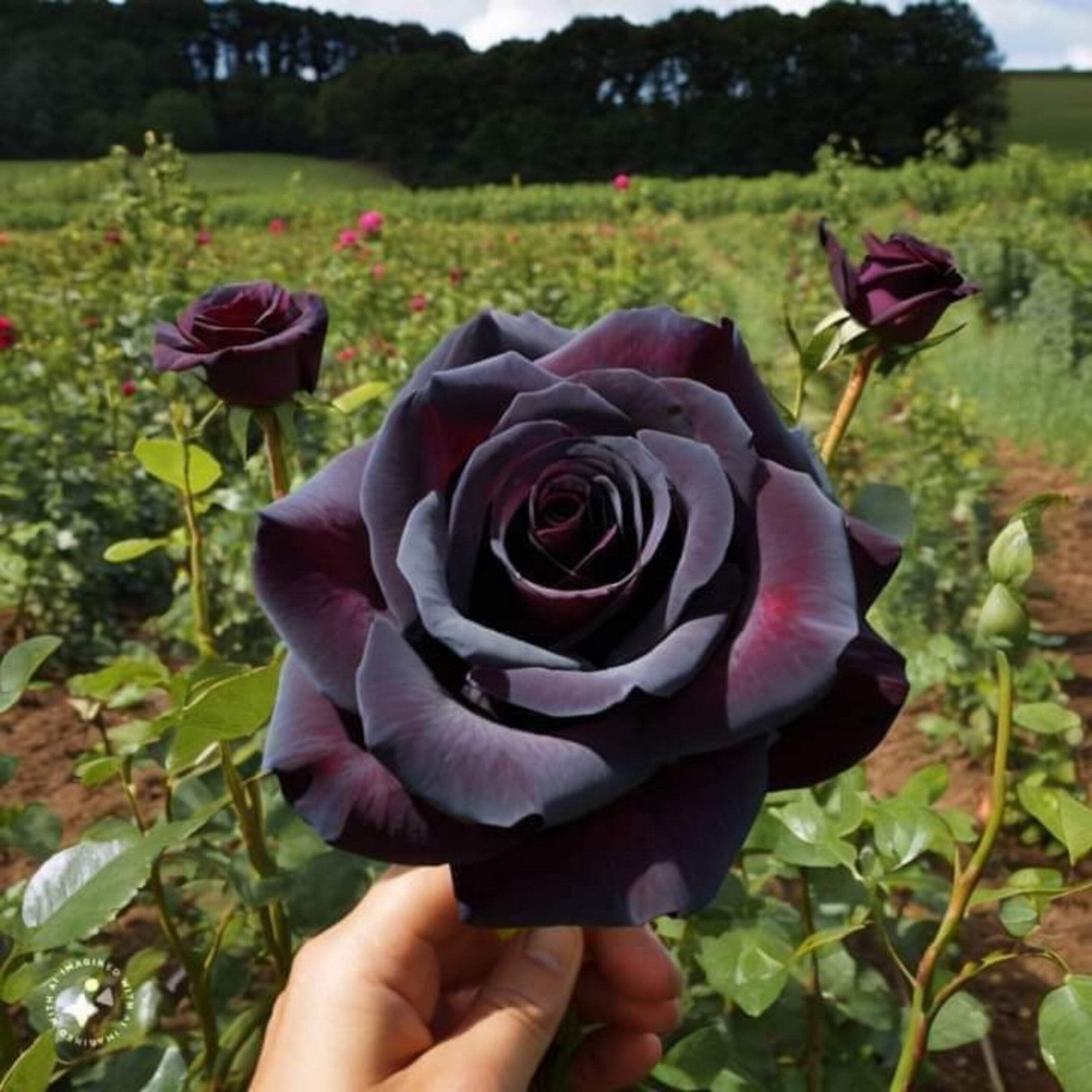 5 BLACK ROSE Rosa Bush Shrub Perennial Flower Seeds *Flat S/H