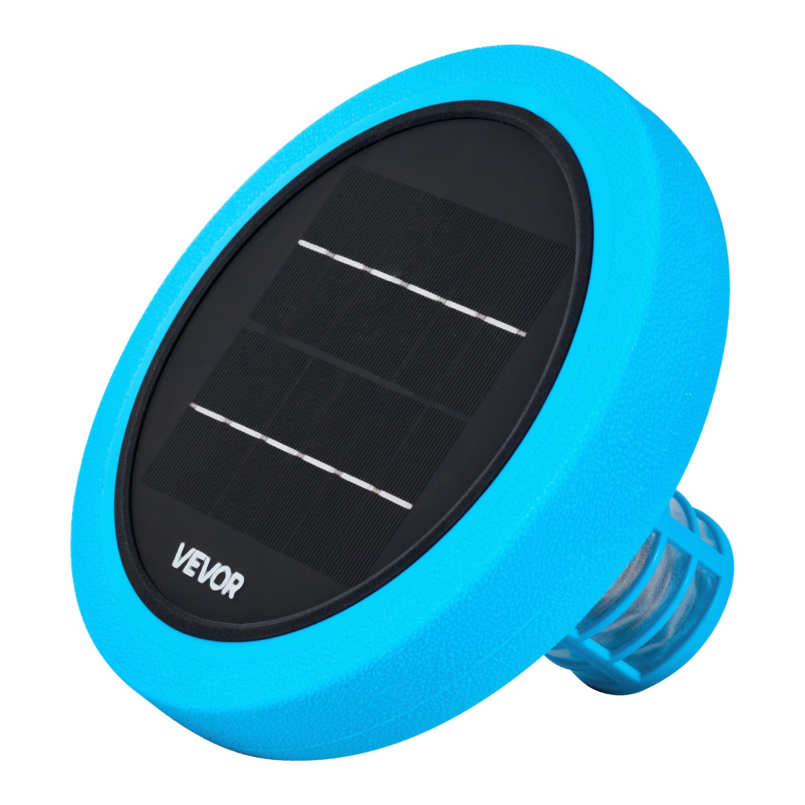 VEVOR Solar Pool Ionizer Round Copper Pool Ionizer Up to 35000 Gal for Pool Blue
