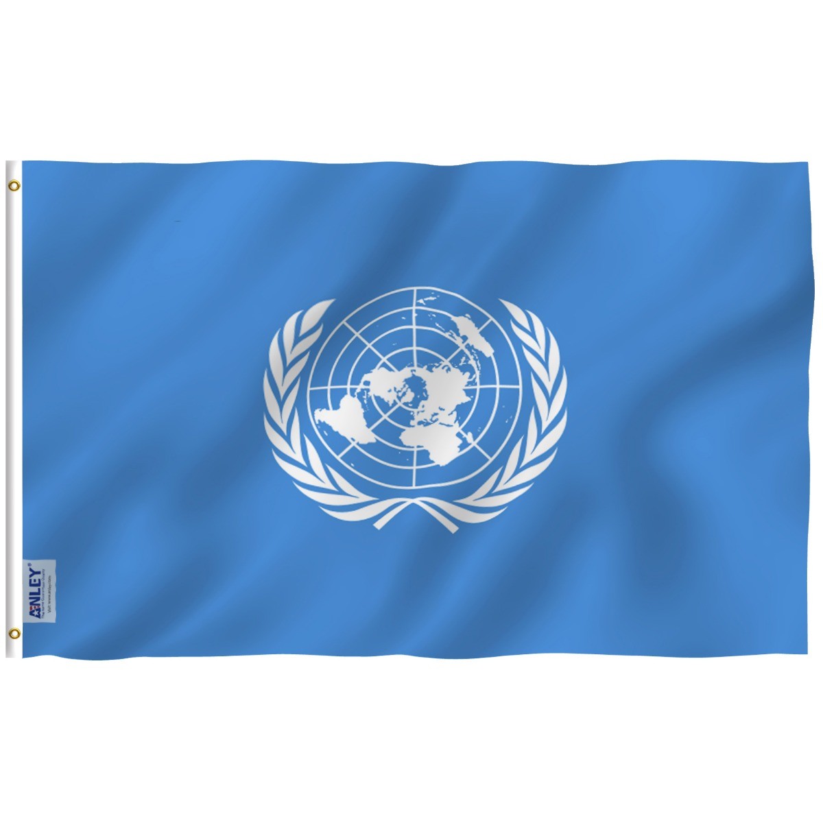 Anley Fly Breeze 3×5 Foot United Nations Flag – UN International Flags Polyester