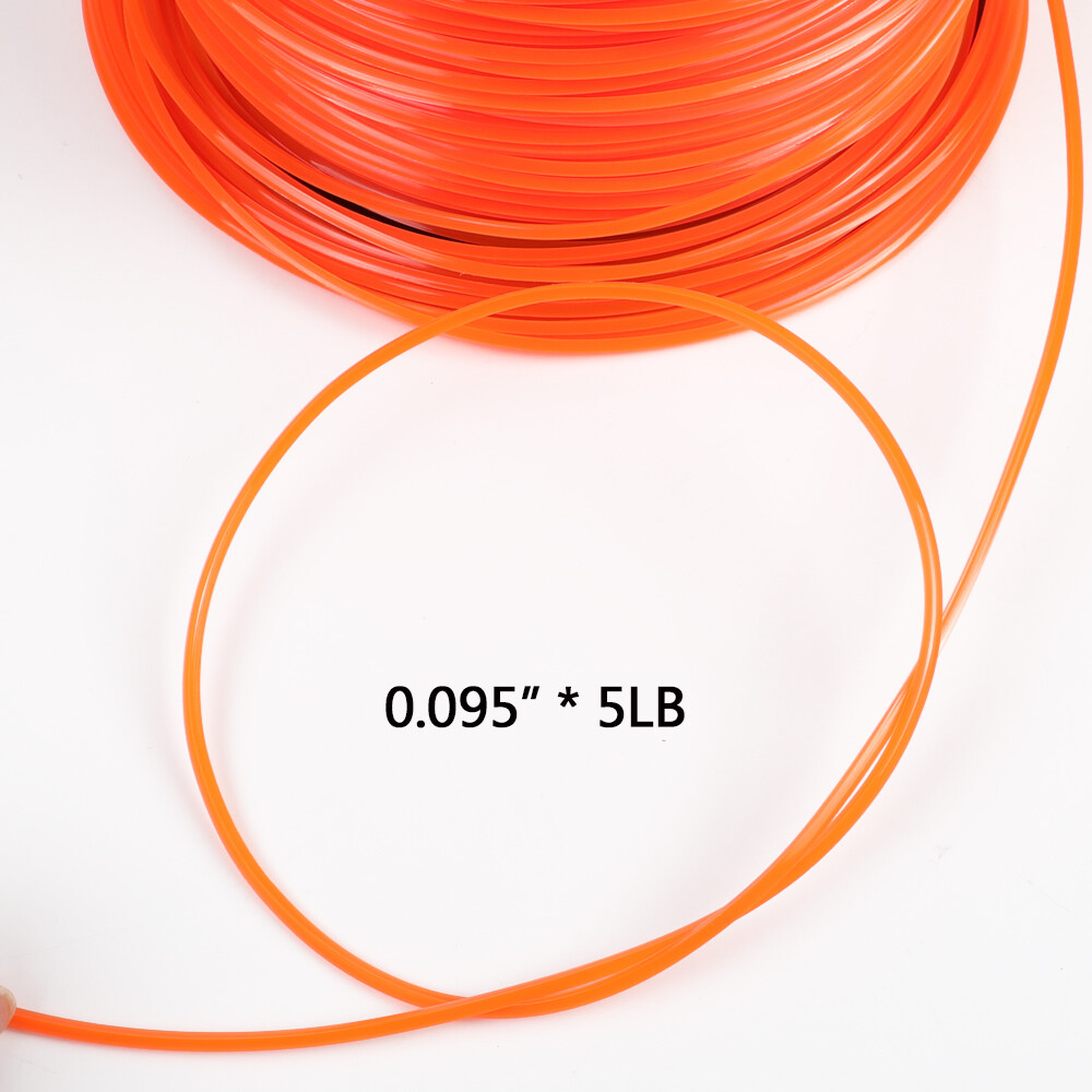 Trimmer Line 5lb .095 Square String Spool Commercial Grade 1850ft Fit Echo Stihl