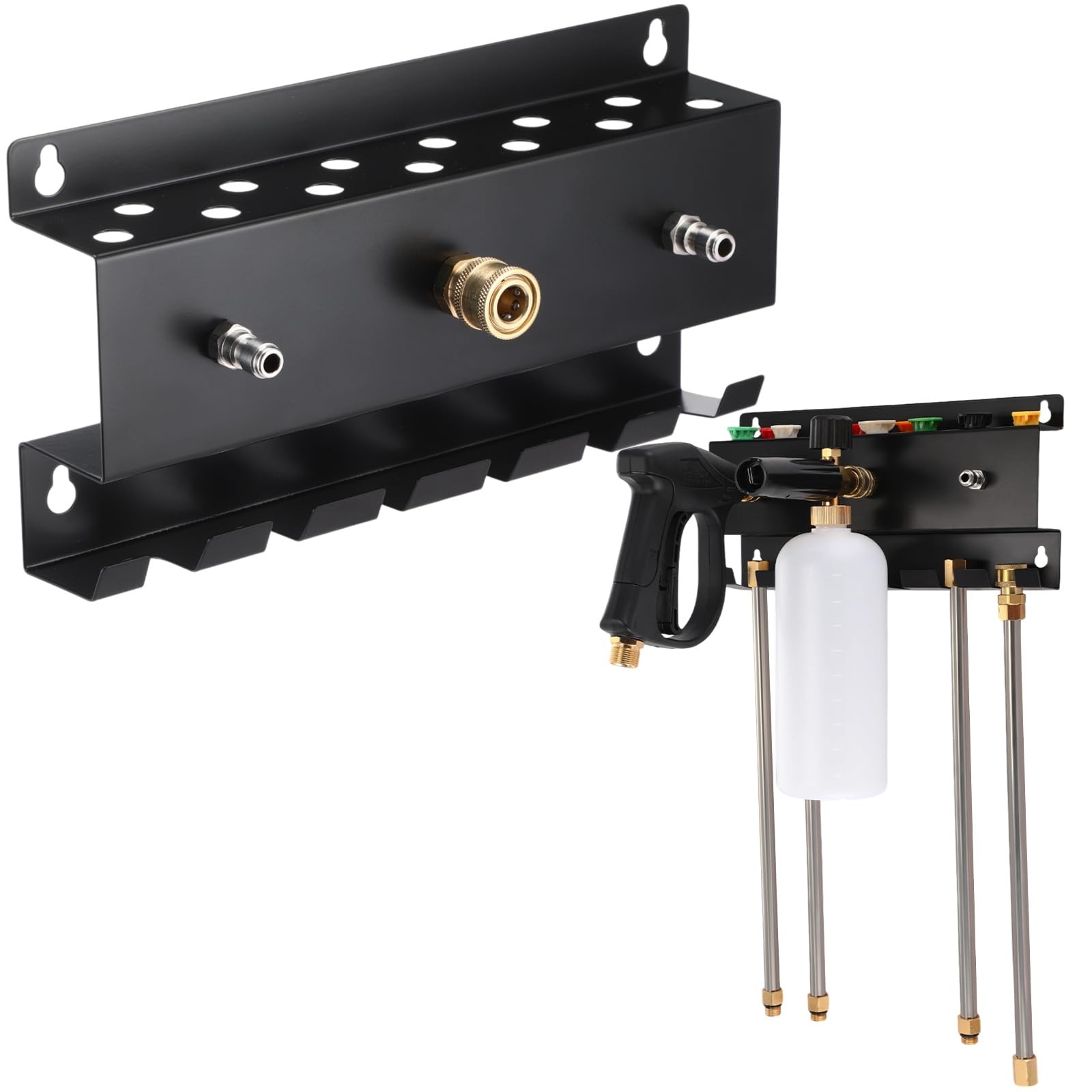 Pressure Washer Gun Holder, Wall Mount Foam Cannon Holder, Car Wash Accessori…