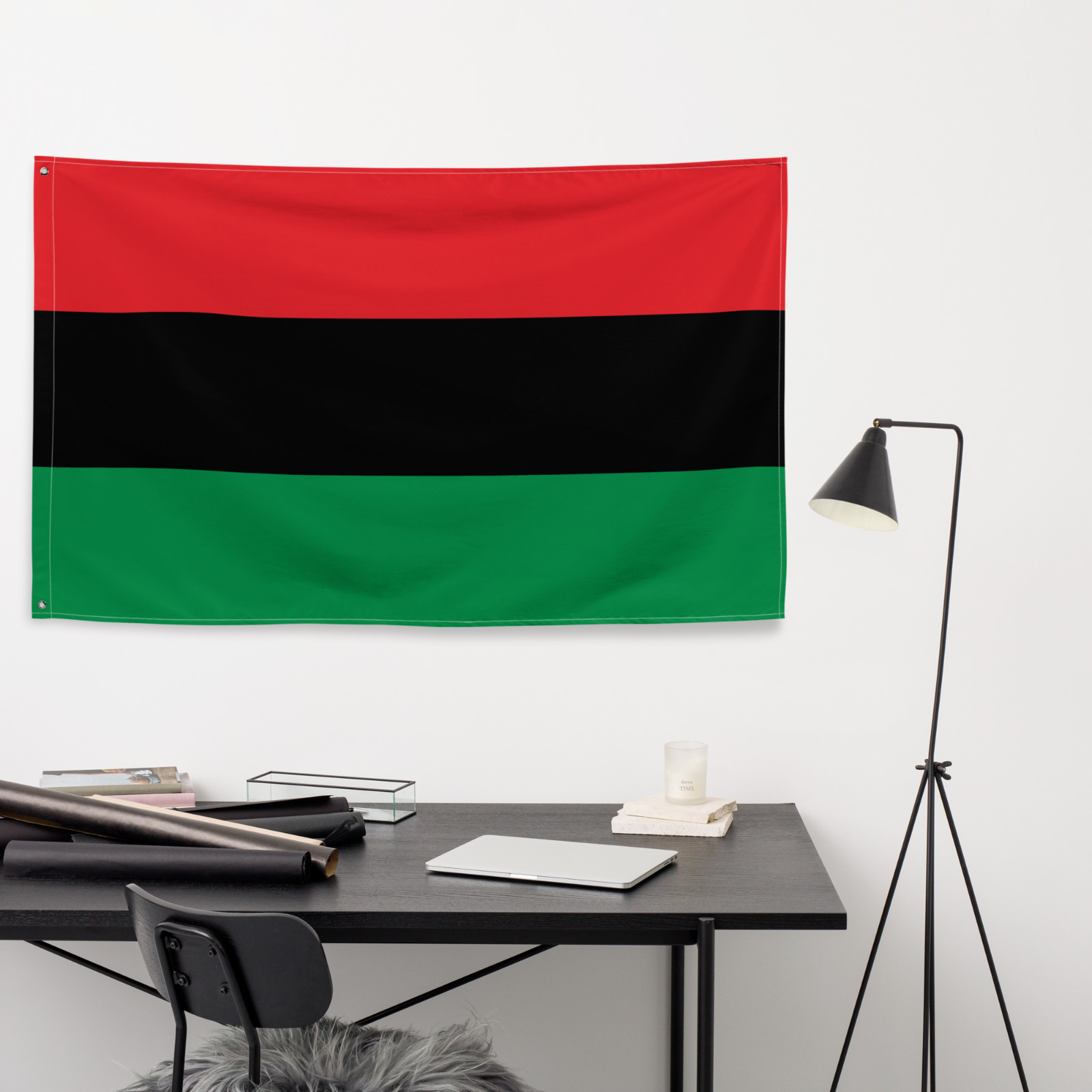 Pan-African UNIA Flag 3×5 ft | Red Black Green Marcus Garvey All Weather Outdoor