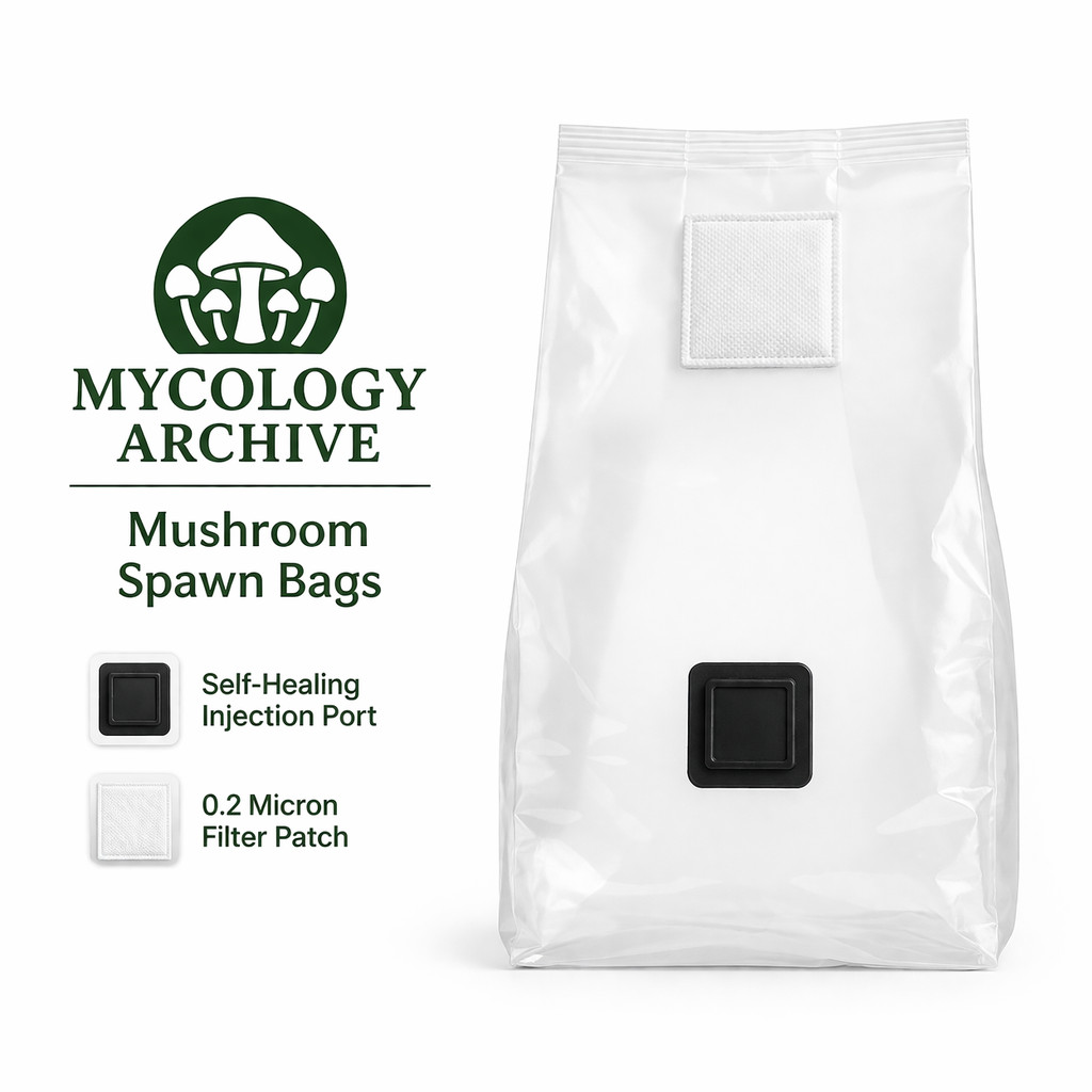 10x Sterile Mushroom Grow Bags Empty w/ Injection Port Filter Patch 0.2 Micron S