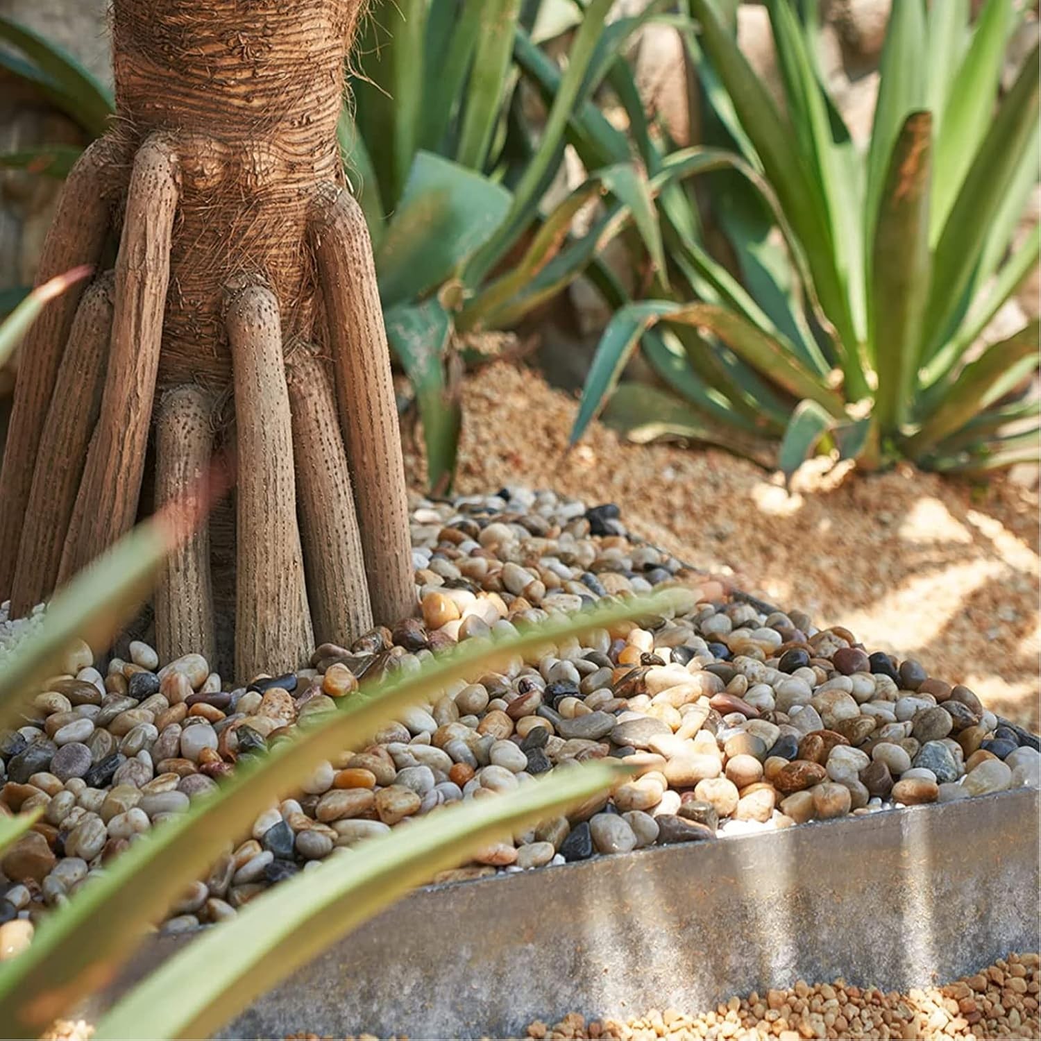 15 lb Eco-Friendly Polished Natural River Rocks for Elegant Landscaping & Decor
