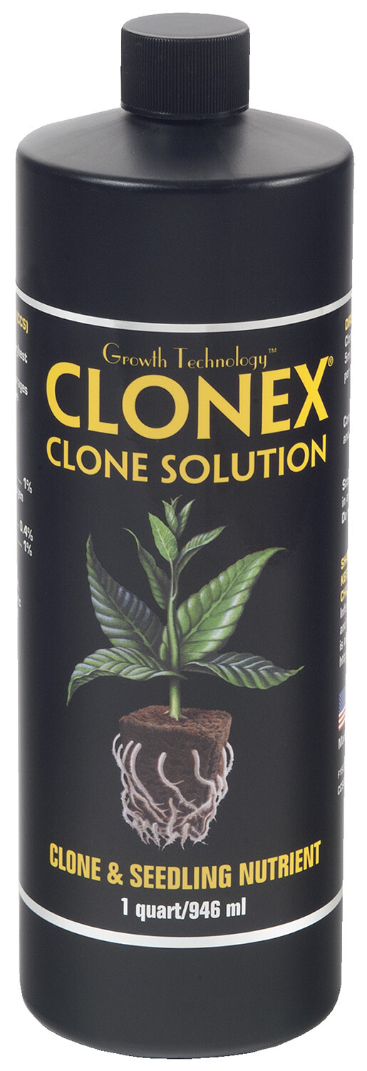 HydroDynamics Clonex Clone Solution – Clone & Seedling Nutrient, 1 Quart