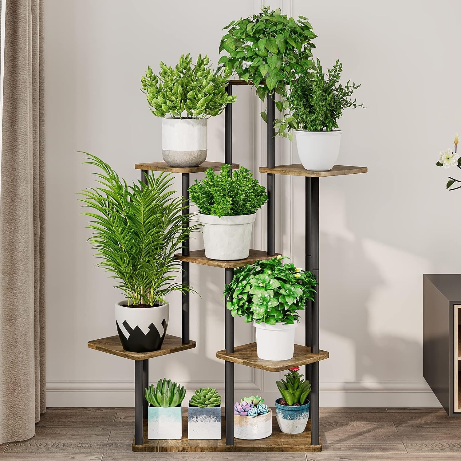 Elegant 7-Tier Indoor Metal Flower Stand – Stylish Plant Display for Any Room