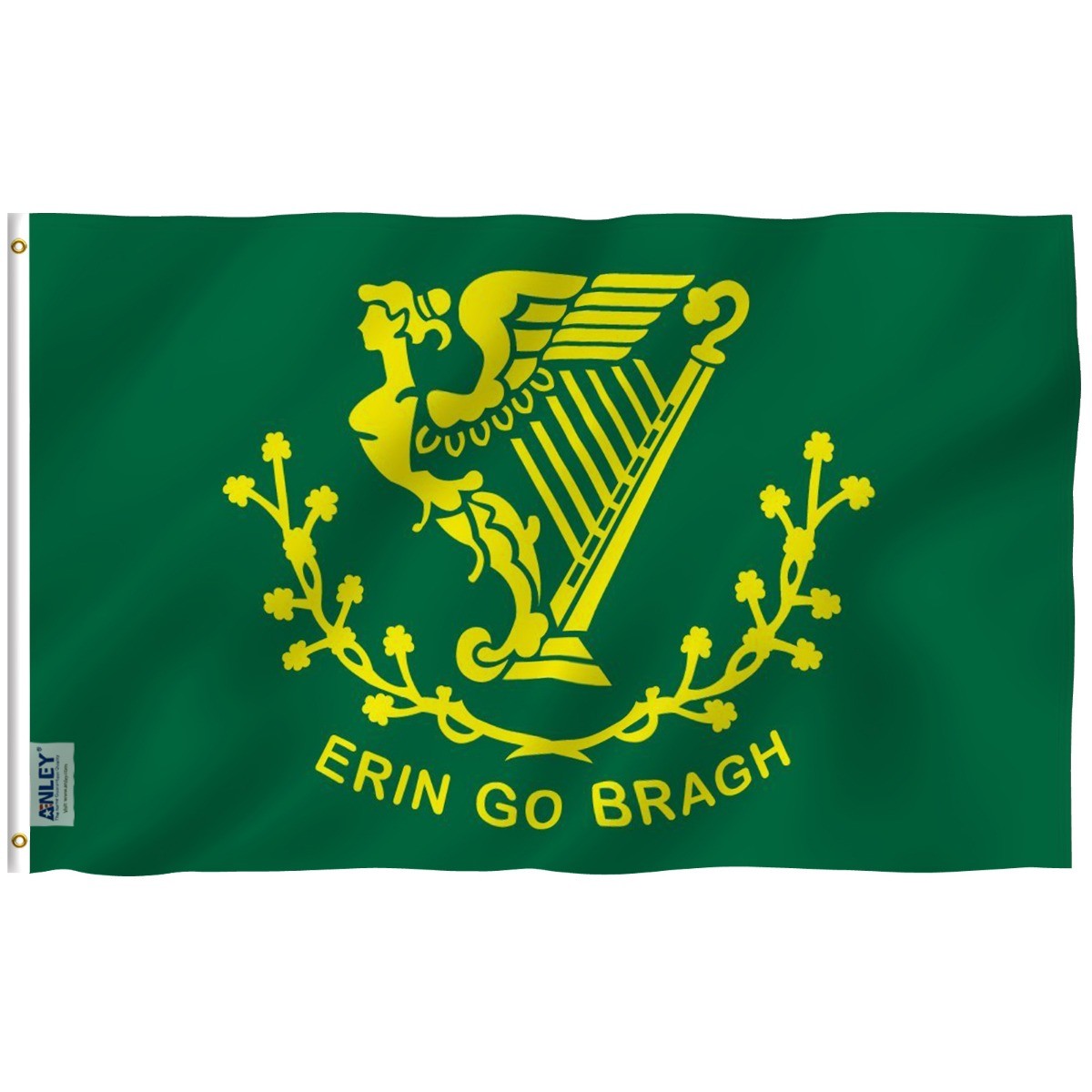 Anley Fly Breeze 3×5 Foot Erin Go Bragh Flag – Ireland Forever Flags Polyester