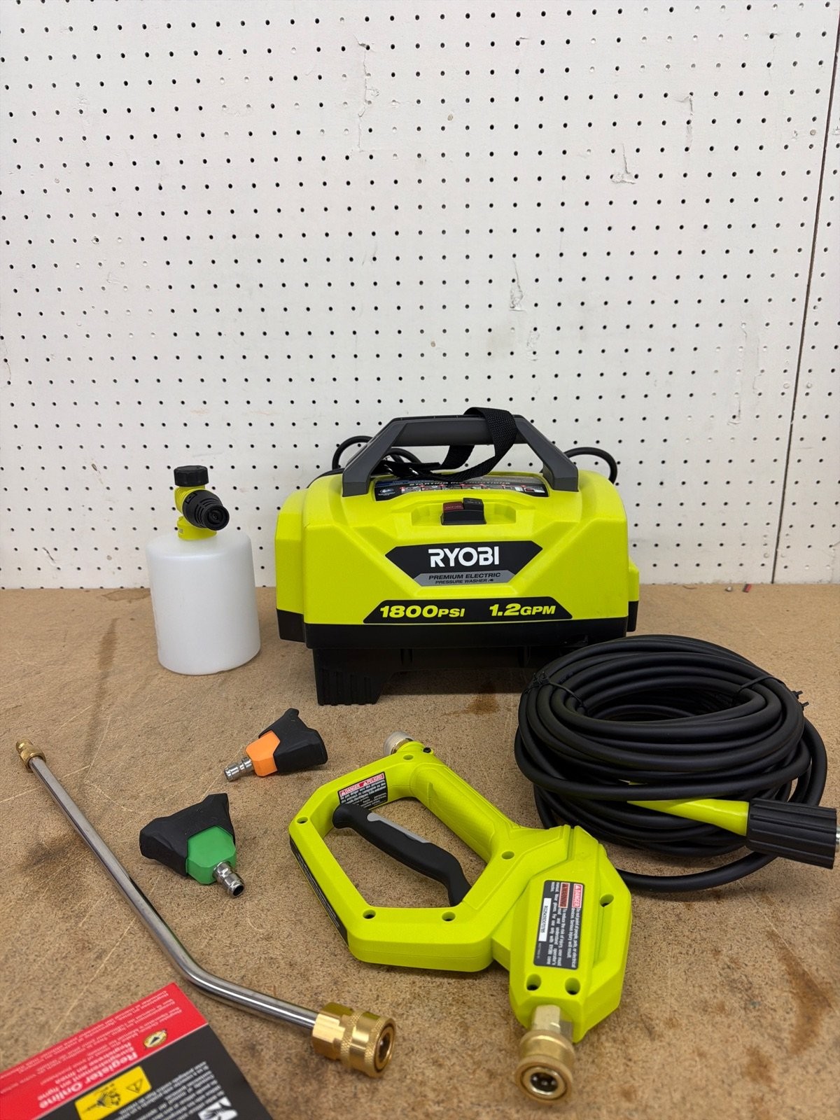 RYOBI 1200 PSI 1.8 GPM Cold Water Electric Pressure Washer