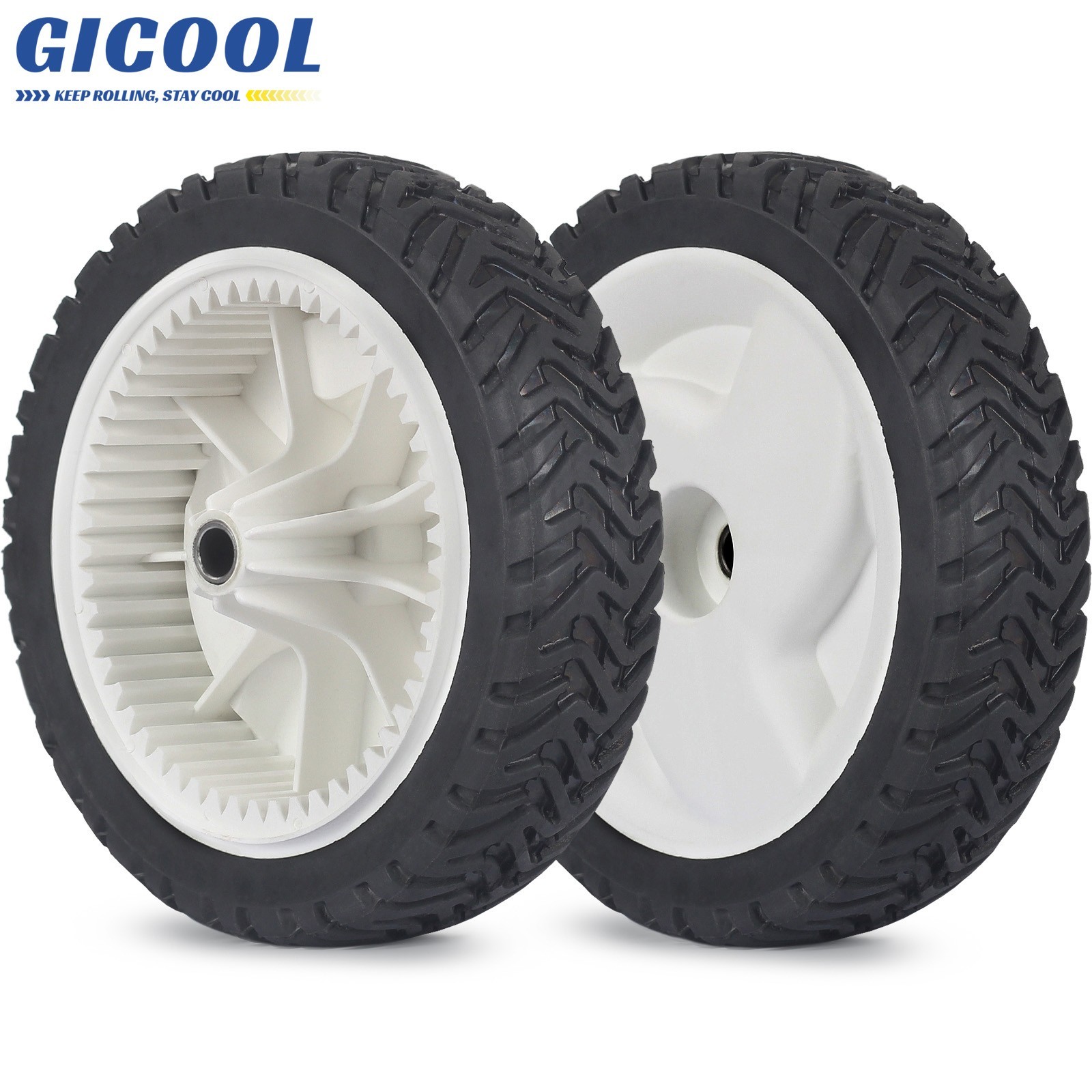 2-Set 105-1815 205-272 Front Wheels, 8 Inch Wheels Fit for Toro Stens Lawn Mower