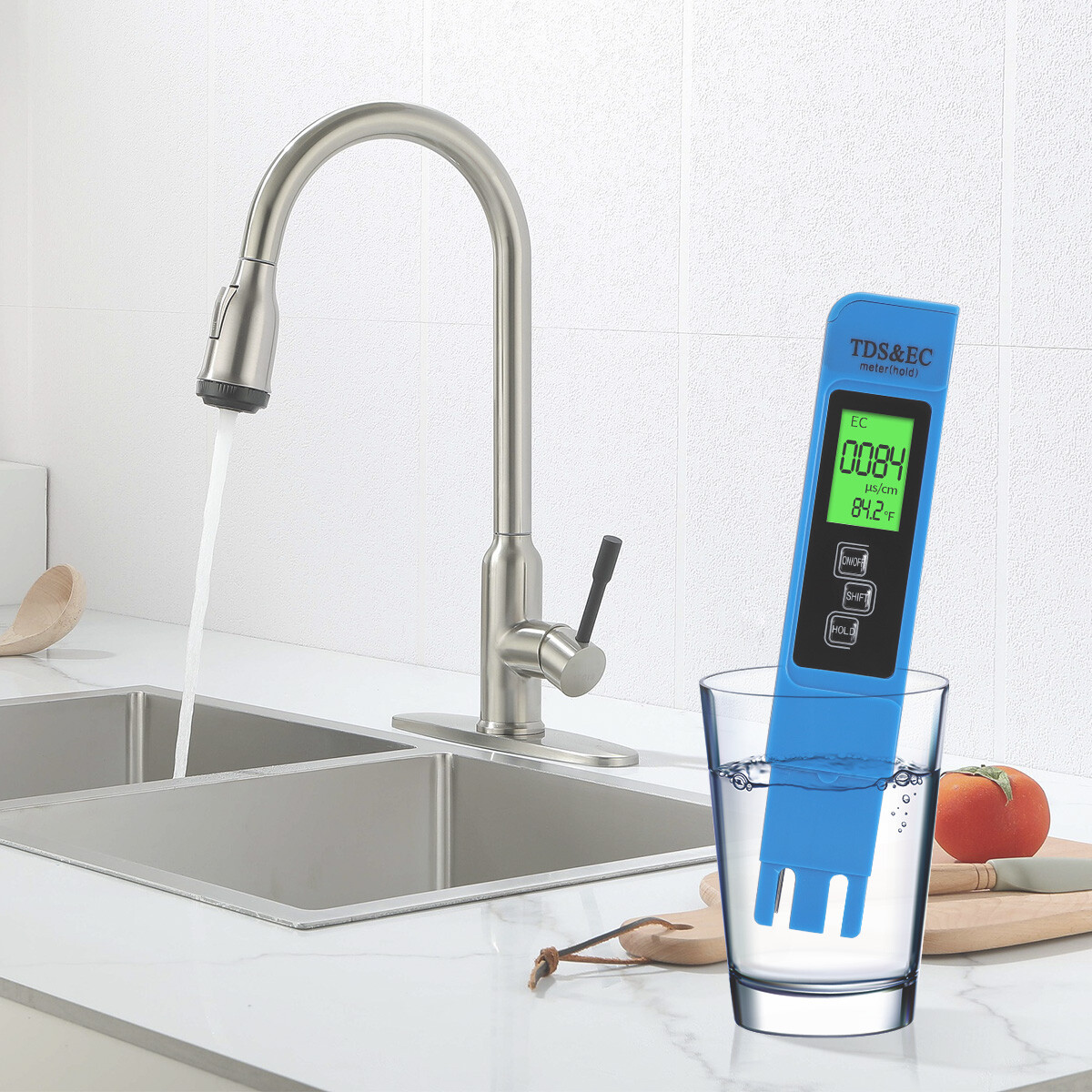 Digital TDS EC Temperature Tester Meter 0-9999ppm – Instant Water Quality Check