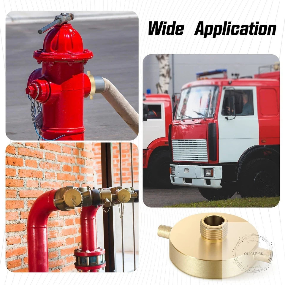 1 Pack Fire Hydrant Hose Adapter 2-1/2″ NST/NH Female x 3/4″ GHT Male Hydrant