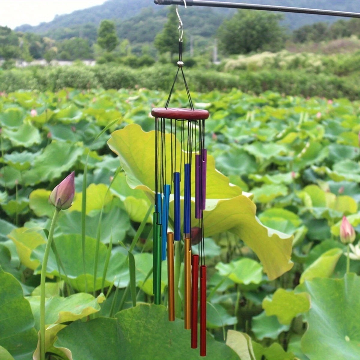 Large Deep Resonance Serenity Wind Chimes Metal Deep Tone Outdoor Home Decor US