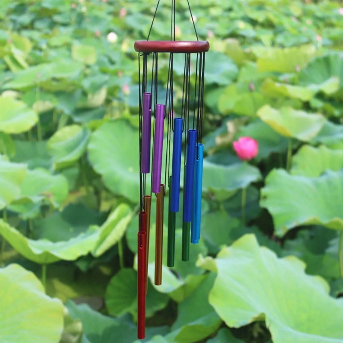Large Deep Resonance Serenity Wind Chimes Metal Deep Tone Outdoor Home Decor US