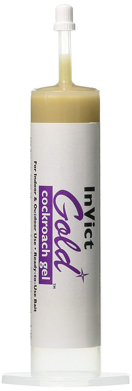 Invict Gold Cockroach Gel Single 35g Syringe and Plunger by Rockwell Labs