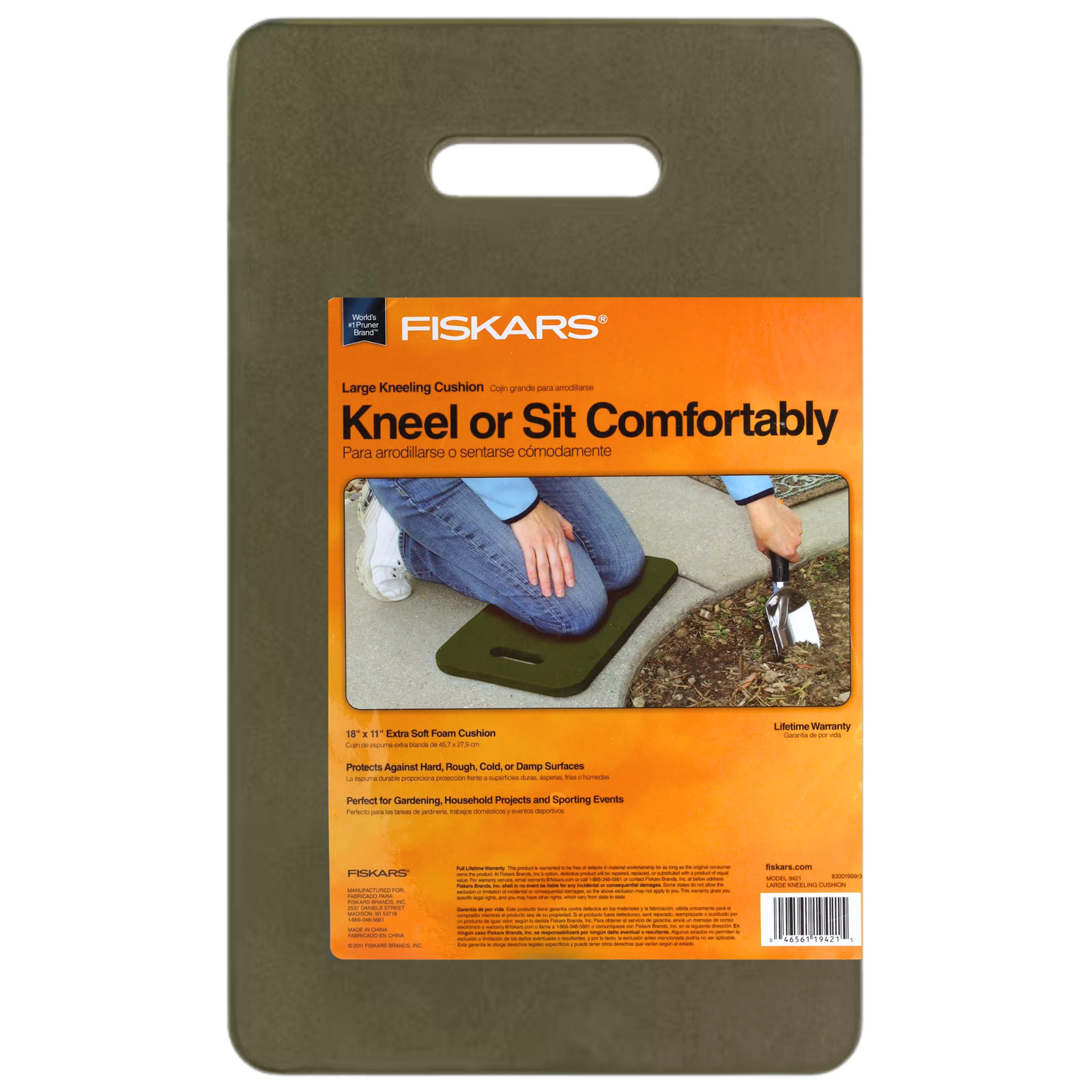 Fiskars Ultra-Light Kneeling Cushion: 11 in. x 18 in. / large (Green) *large