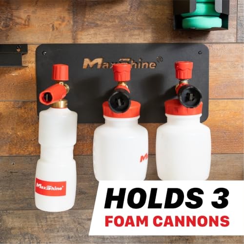 Universal Foam Cannon Holder – 1/4″ Quick Connect Wall-Mounted 3 Cannons Logo