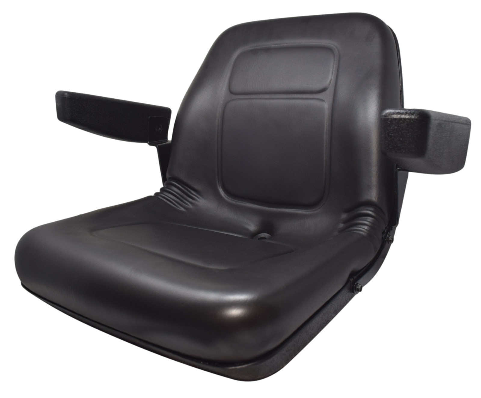 High Back Lawn Mower Seat w/ Armrests Black Gravely, Husqvarna, Hustler