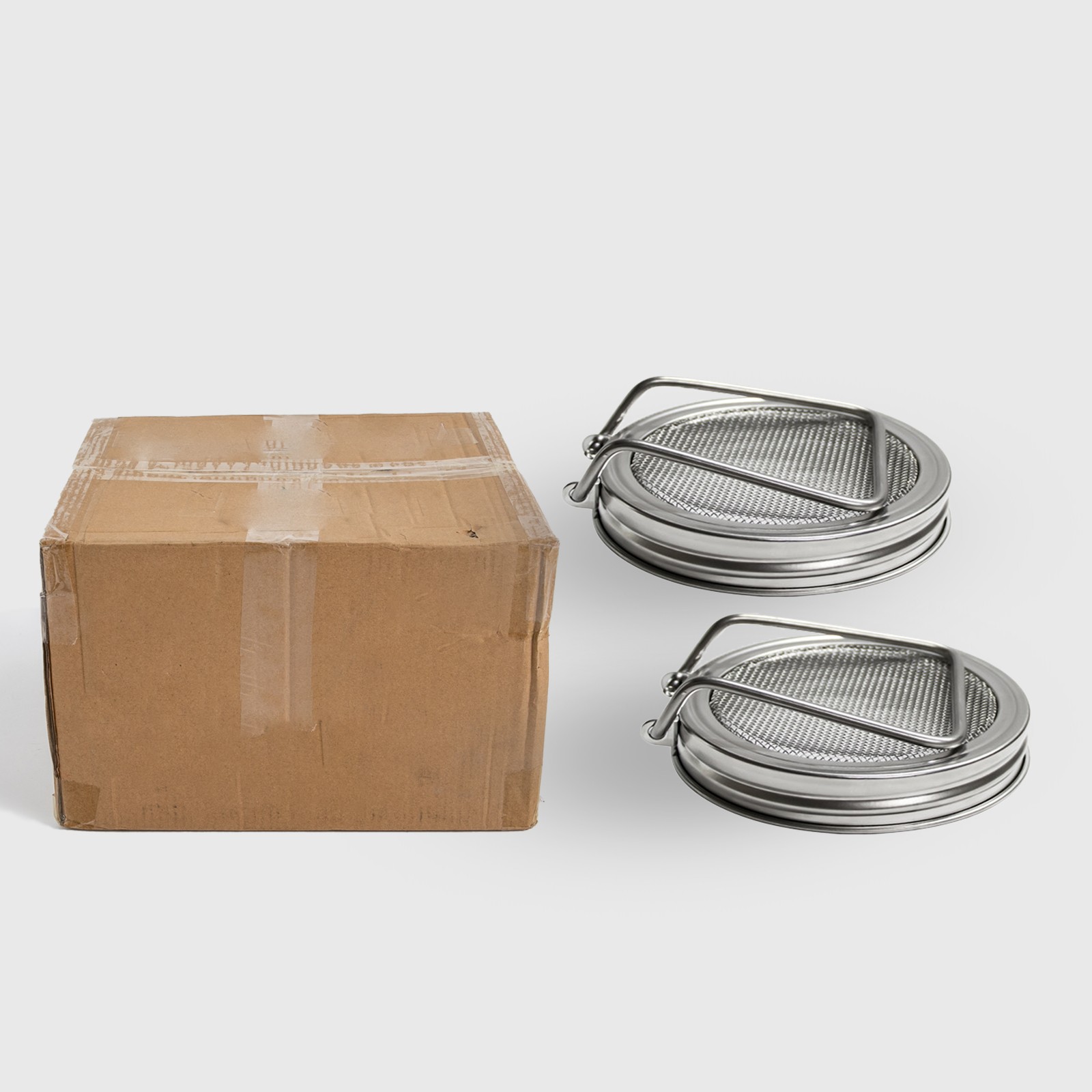 Bean Sprouts Growing Lid, 2 pcs Stainless Steel Sprouting Lids for Mason Jars