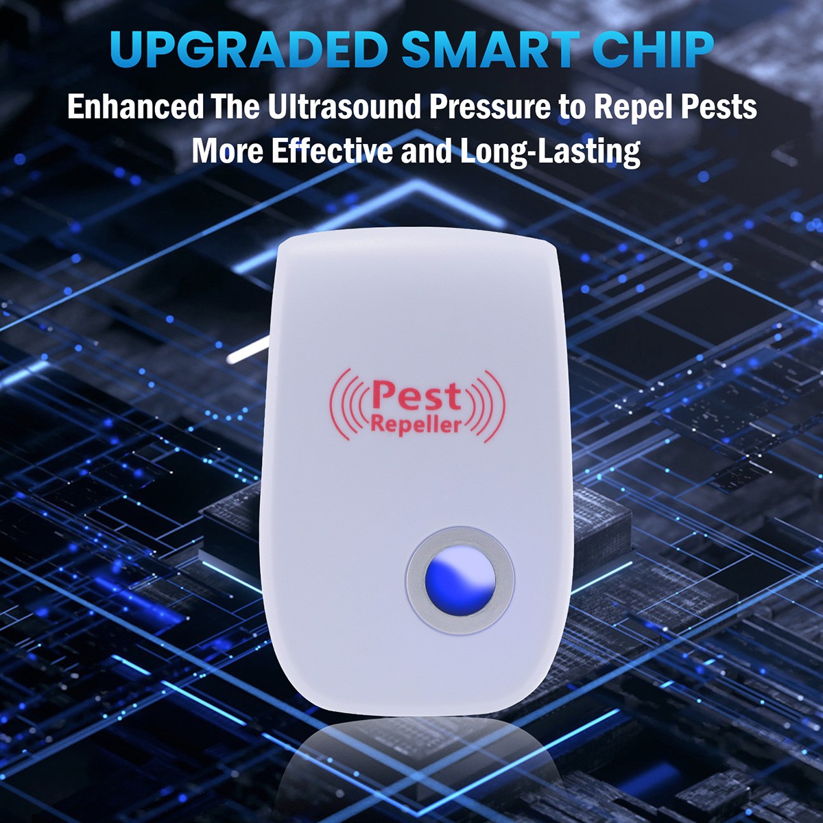 Ultrasonic Pest Repeller 1~8Pack Electronic Indoor Plug in for Insects, Pest Con