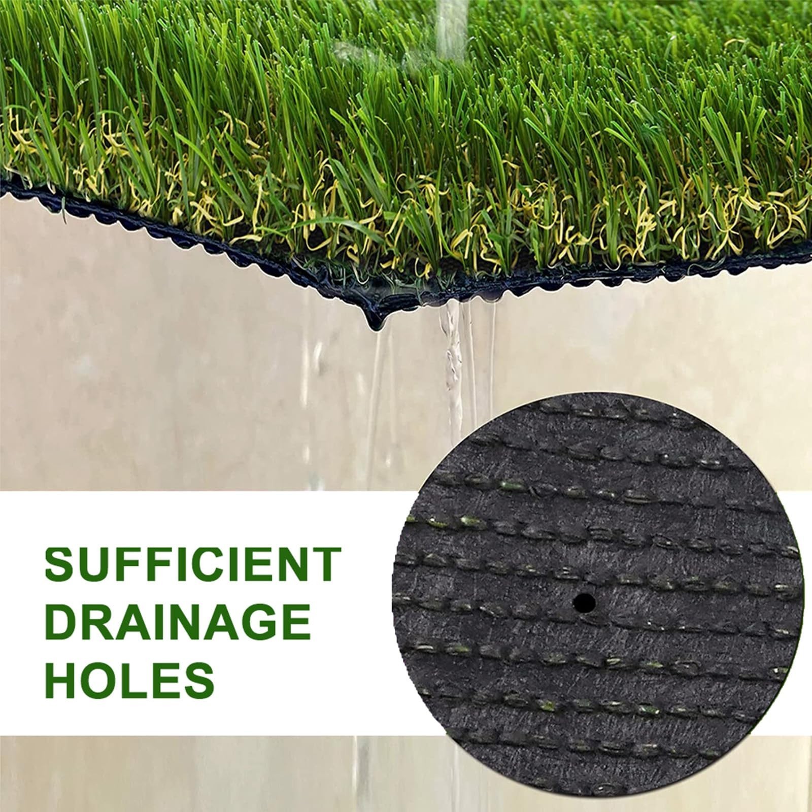 NINXANG Artificial Grass Astroturf Rug 6FTx10FT(60 Square FT) Fake Grass Pet