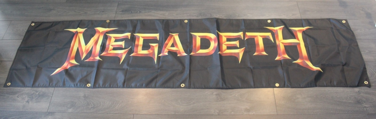 Megadeth Banner Black Flag Big 2×8 feet Thrash Metal Rock Band Megadeath