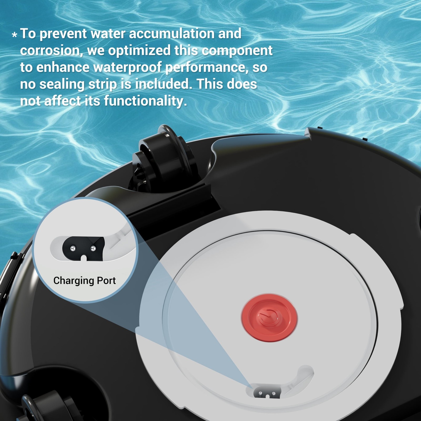 WYBOT Cordless Robotic Pool Cleaner with Dual-Layer Filtration, 80-Min Runtime,