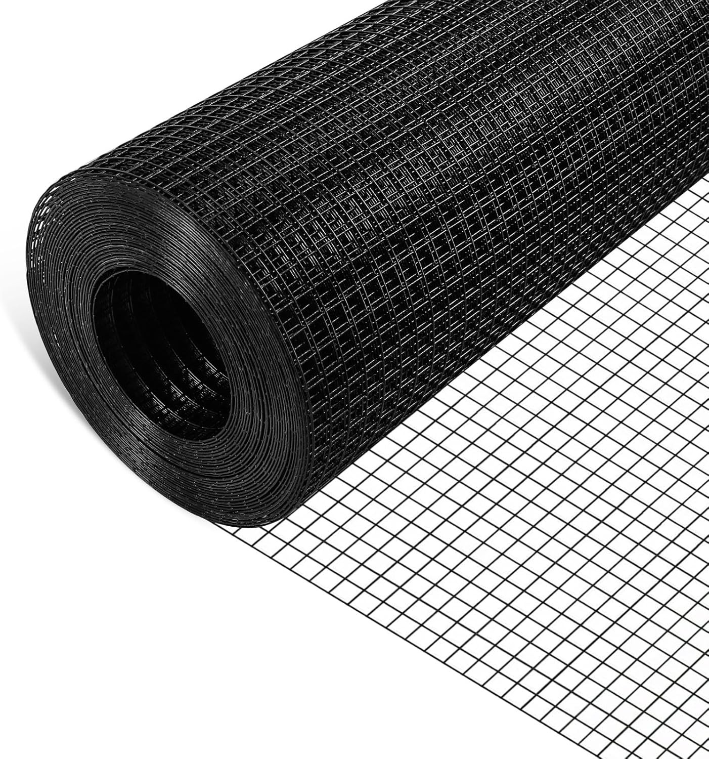 Black Hardware Cloth 1/2 Inch 16 Inch X 50 Foot 19 Gauge – Black Vinyl Coated We