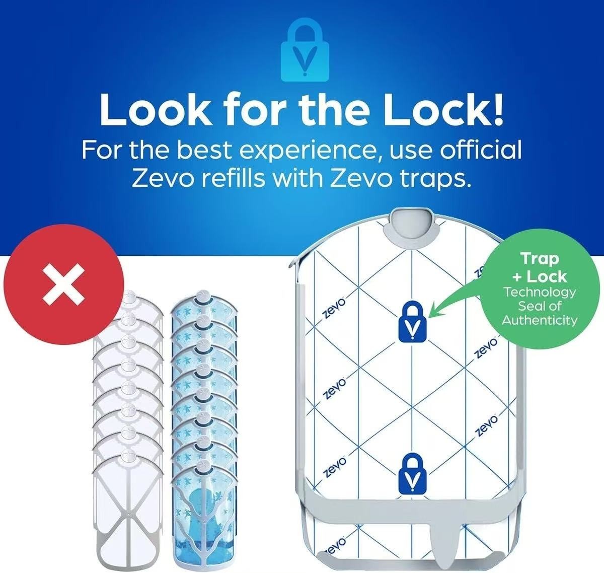 1Pack Zevo Flying Insect Trap Refill Catch Gnats House & Fruit Flies Easy to Use