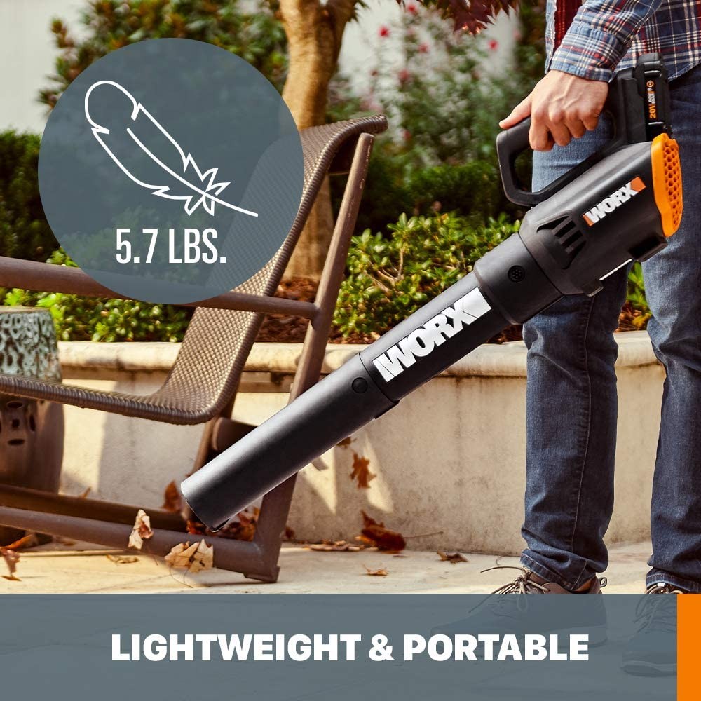 WORX WG547.9 20V PowerShare 2-Speed Cordless Turbine Leaf Blower