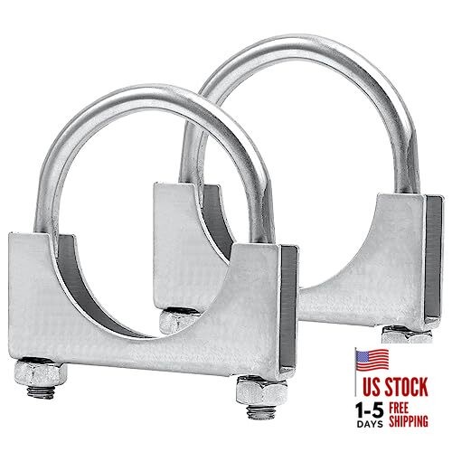 6 inch Heavy Duty U-Bolt Exhaust Clamp for OD Exhaust Tail Pipe Diameter, 6″