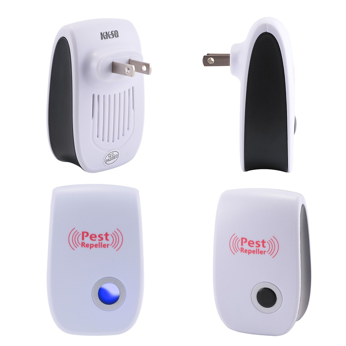 Ultrasonic Pest Repeller 1~8Pack Electronic Indoor Plug in for Insects, Pest Con