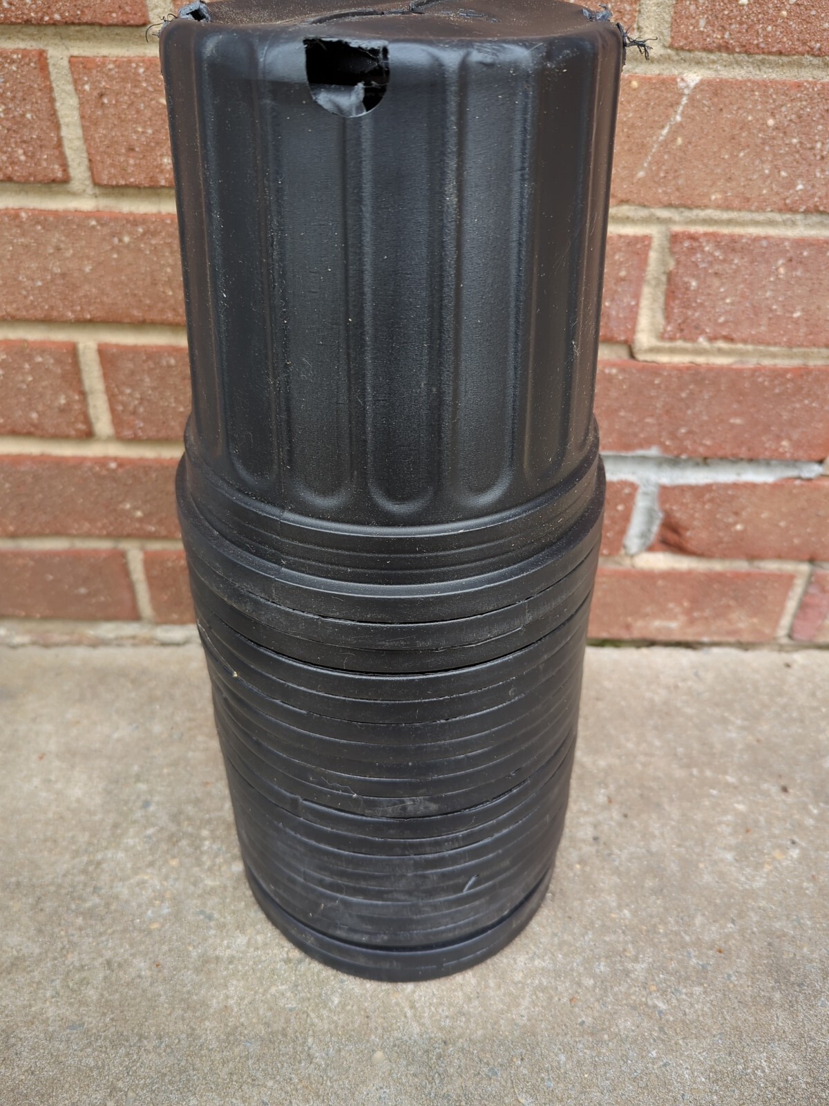 High Quality,20-Pack 1 Gallon Flexible Plant round Nursery Pots, black, unbrand