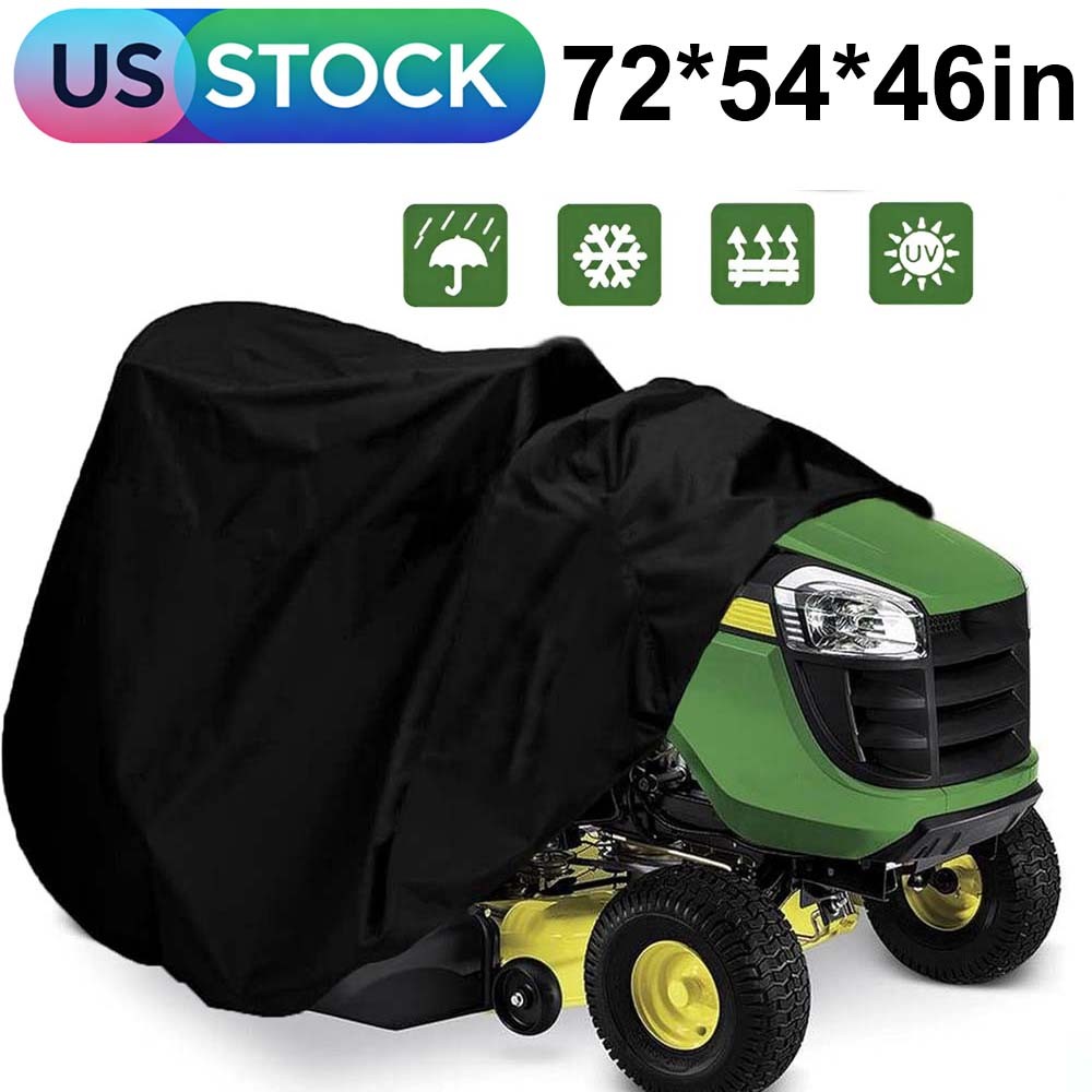 Heavy Duty Waterproof Riding Mower Lawn Tractor Cover UV Rain Dust Protection