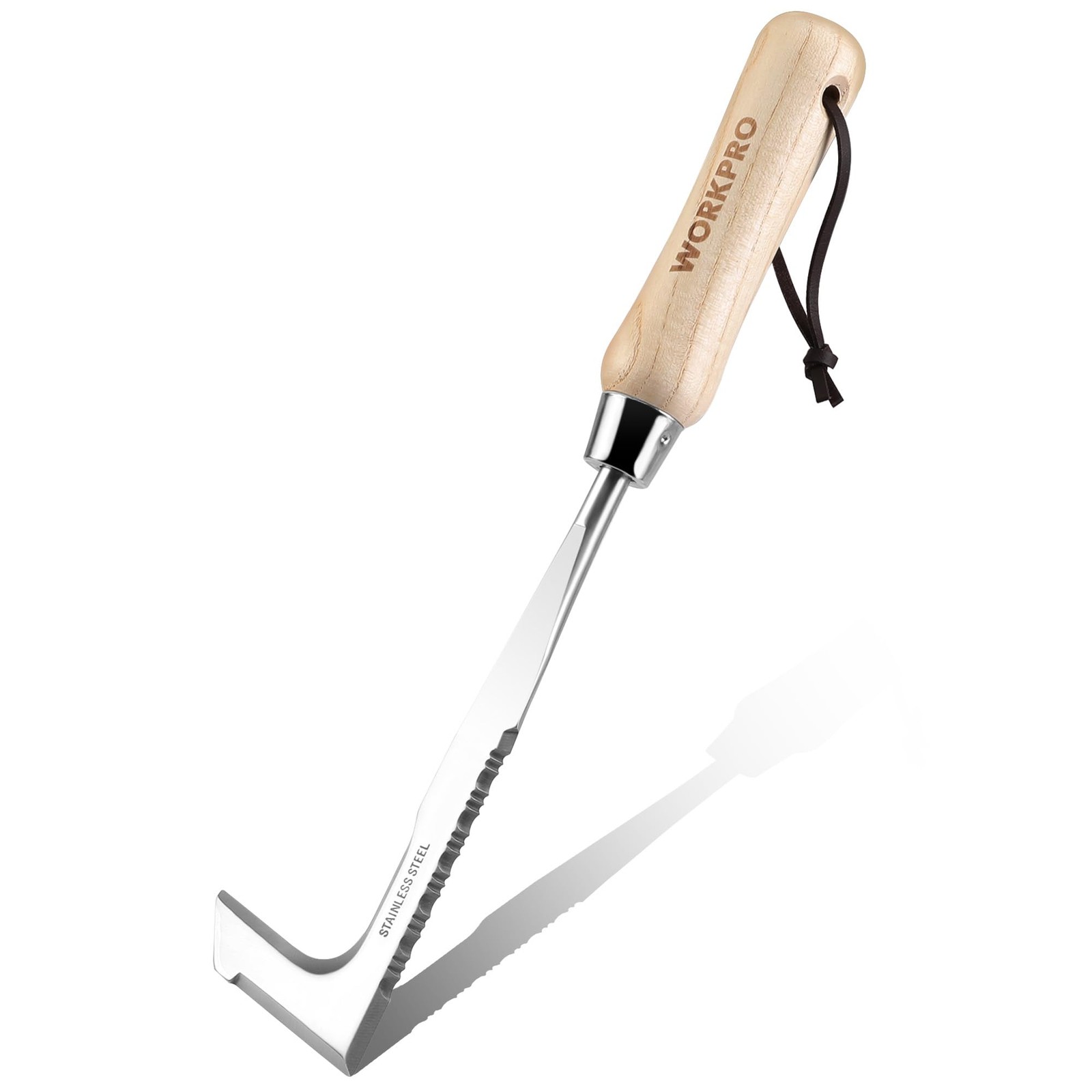 WORKPRO Crack Weeder Crevice Weeding Tool Stainless Steel Manual Weeder L Shaped