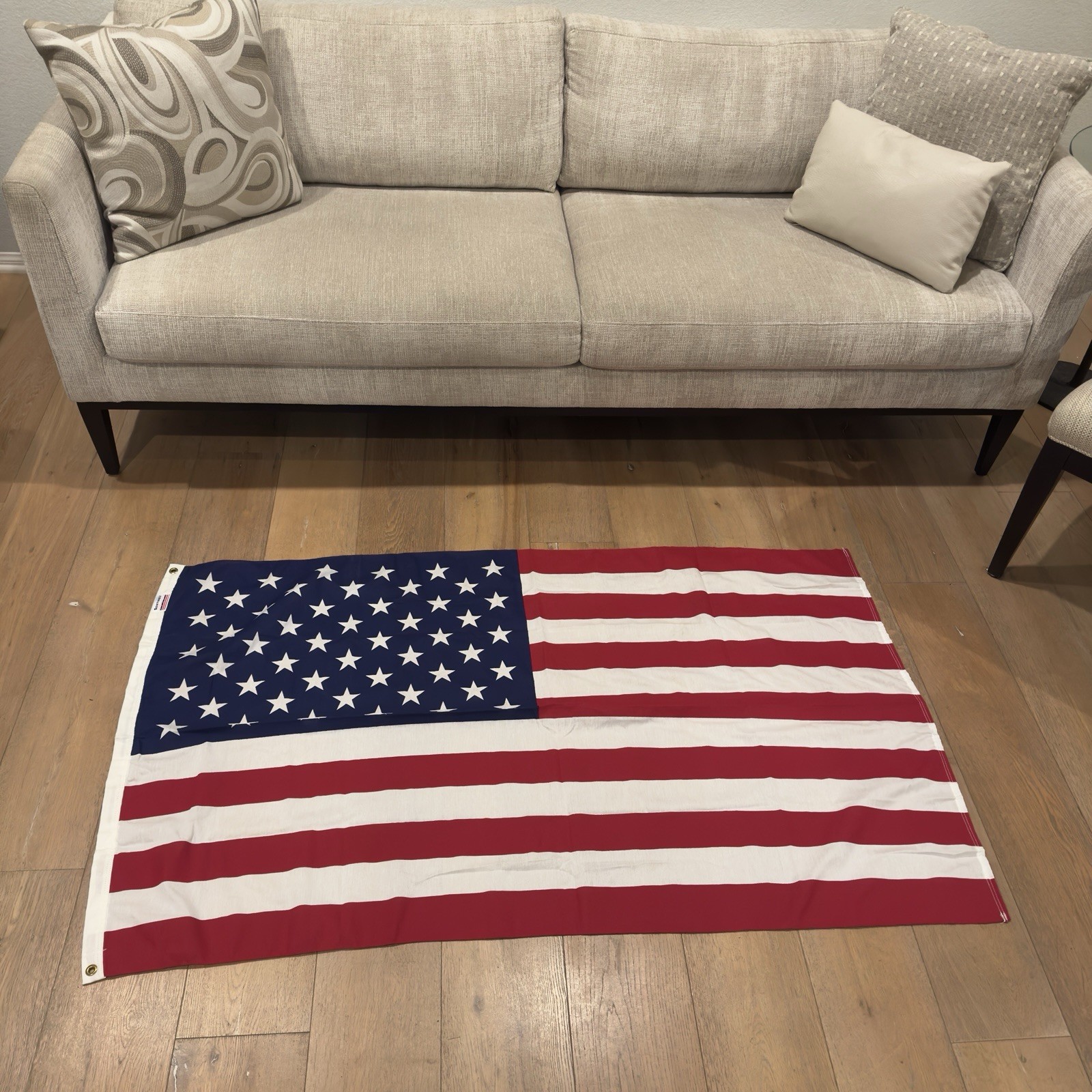 Vintage Authentic U.S. American Flag 3×5 Made in USA Sentinel in Time July 4th