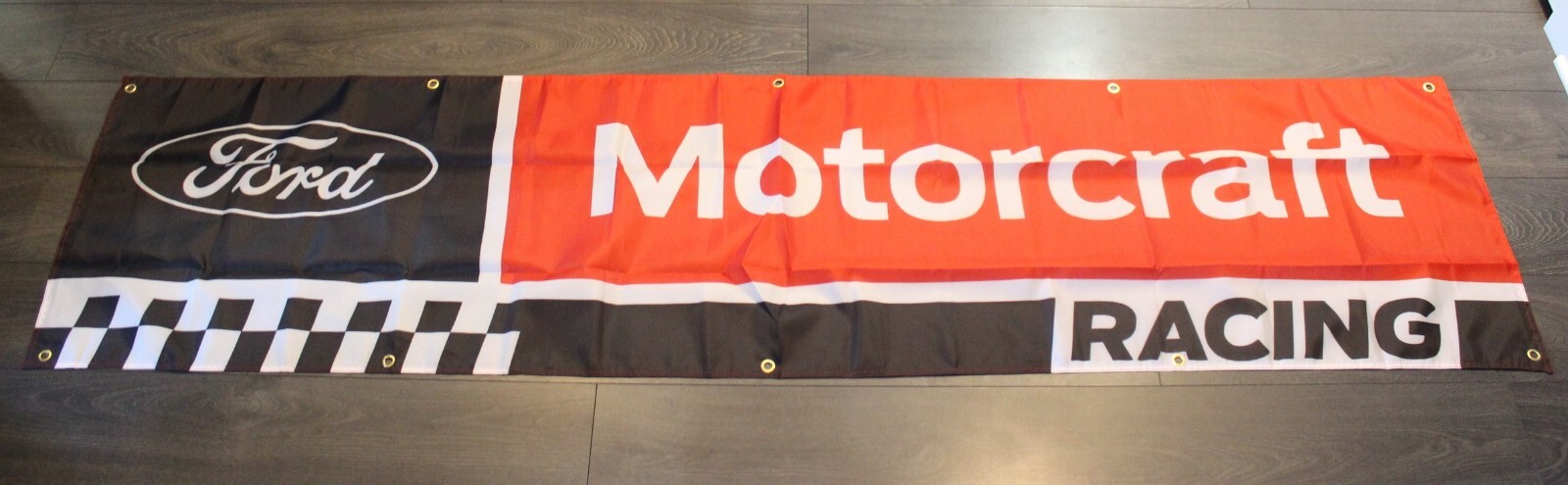 Ford Motorcraft Racing Banner Flag Big 2×8 feet Automotive Car Mechanic Garage