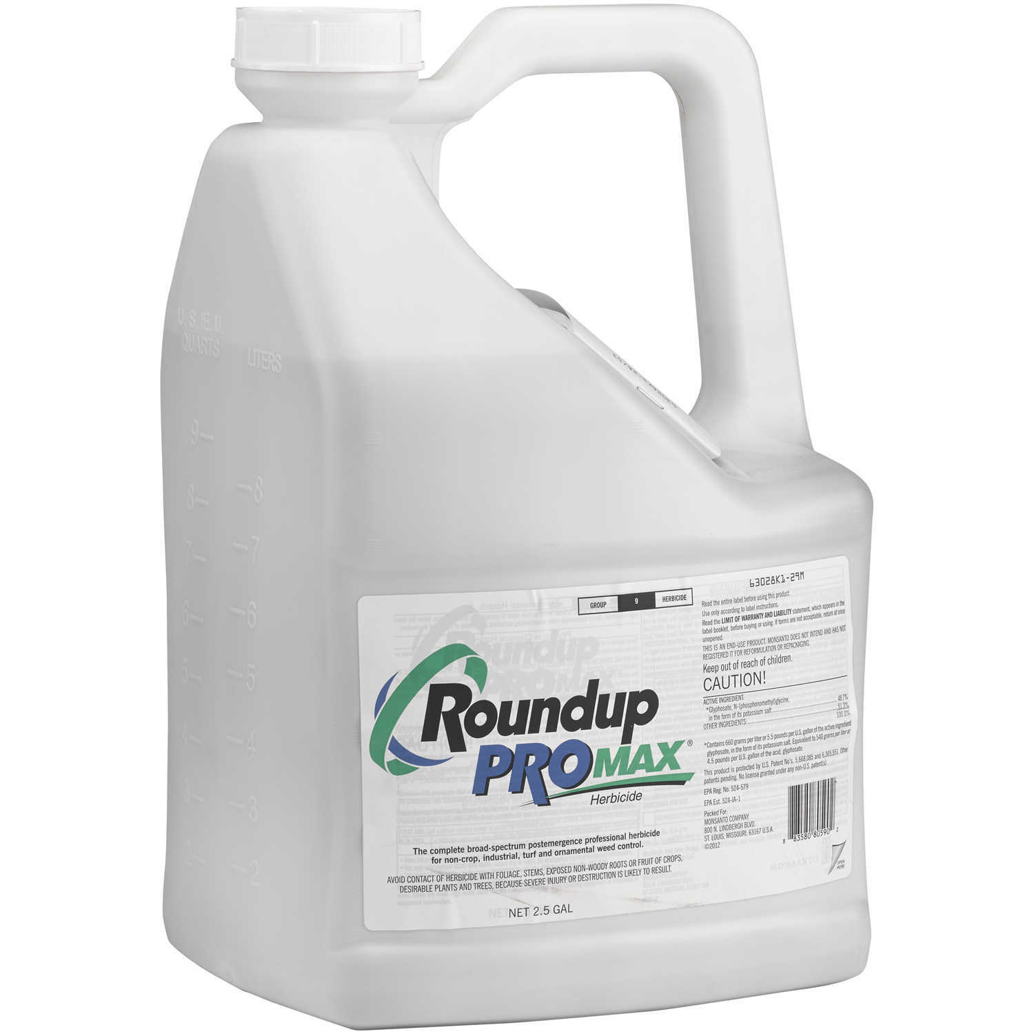 Roundup Pro Max (2.5 Gals) Weed & Brush Killer Herbicide Turf Ornamental Weeds
