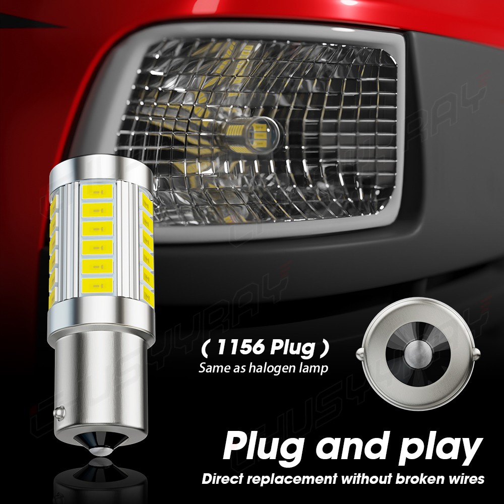3 Pack BA15s 1141 Base LED for Bulb AD2062R Deere Tractor 12volt