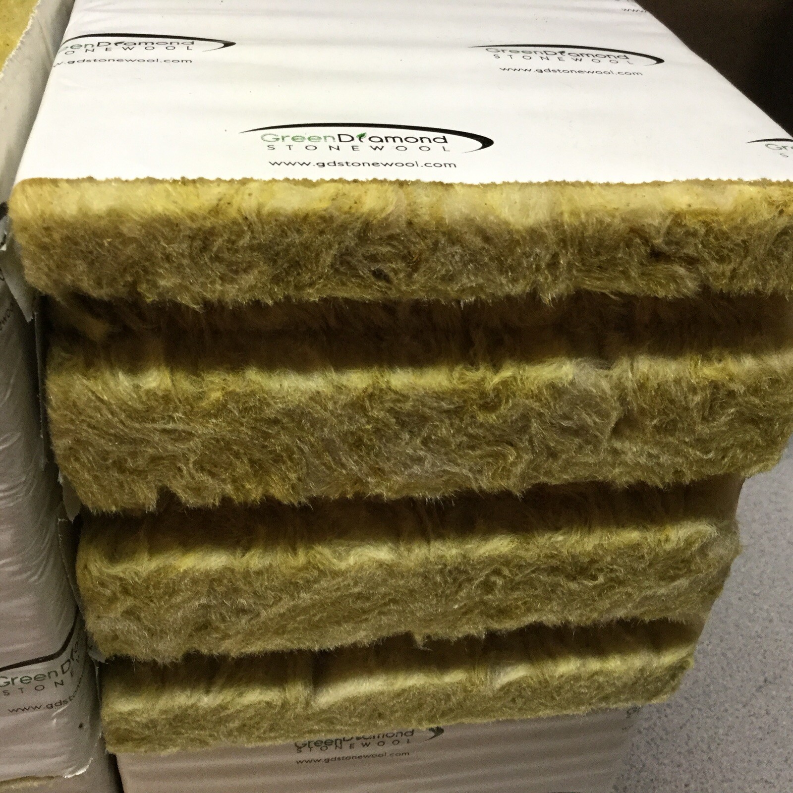 4 Pack Block Green Diamond StoneWool Rockwool Grow Blocks Cubes Holes 6x 6x 6”