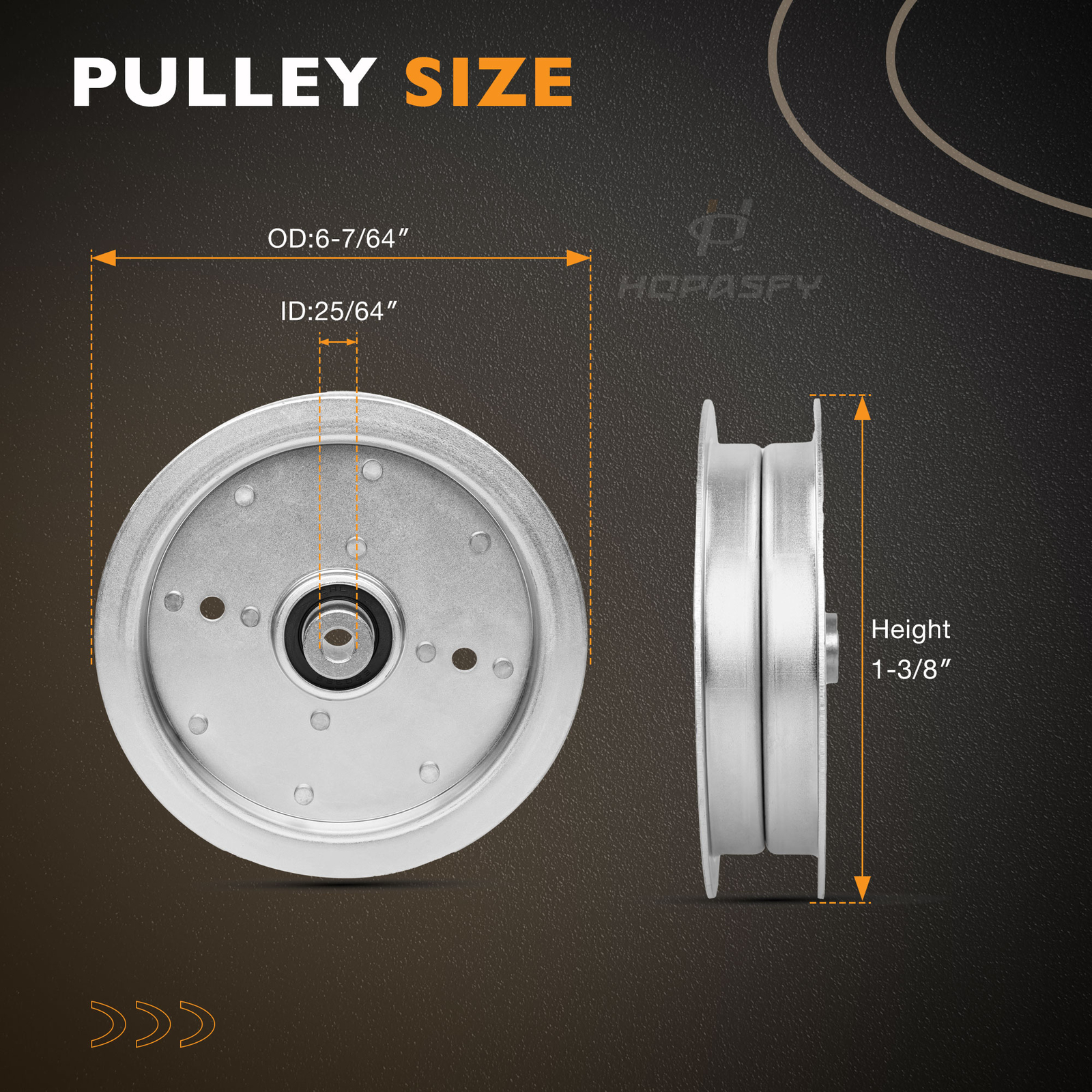 71460009 Flat Idler Pulley For Wright Commercial Lawn Mower Idler Pulley