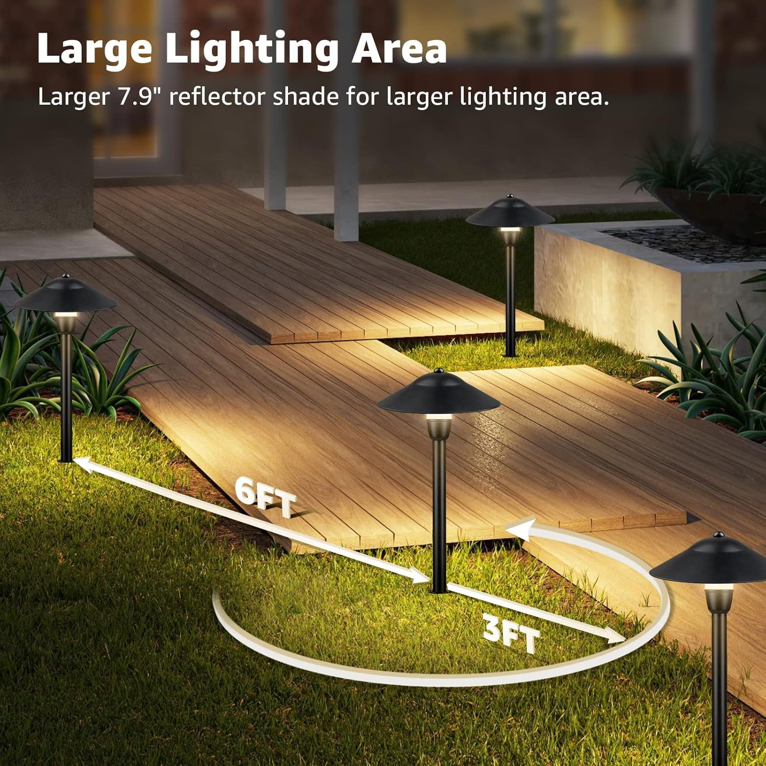 Low Voltage Pathway Lights LED Landscape Lights Low Voltage 3W 12-24V 3000K Land