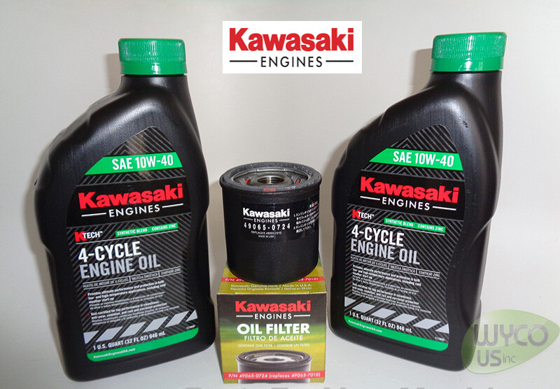 OEM KAWASAKI ENGINE OIL CHANGE KIT, COMPATIBLE WITH CUB CADET 490-201-0001